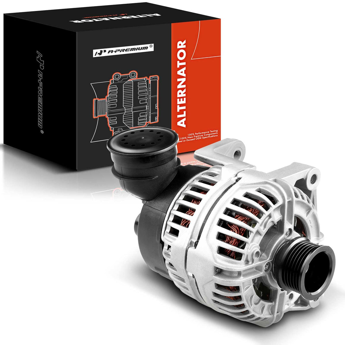 A-Premium Alternator Compatible with BMW E46 E36 Series 320 325 330 525 530 X5 Z3 1997-2006, L6 2.2L 2.5L 2.8L 3.0L, 120Amp 12V 
