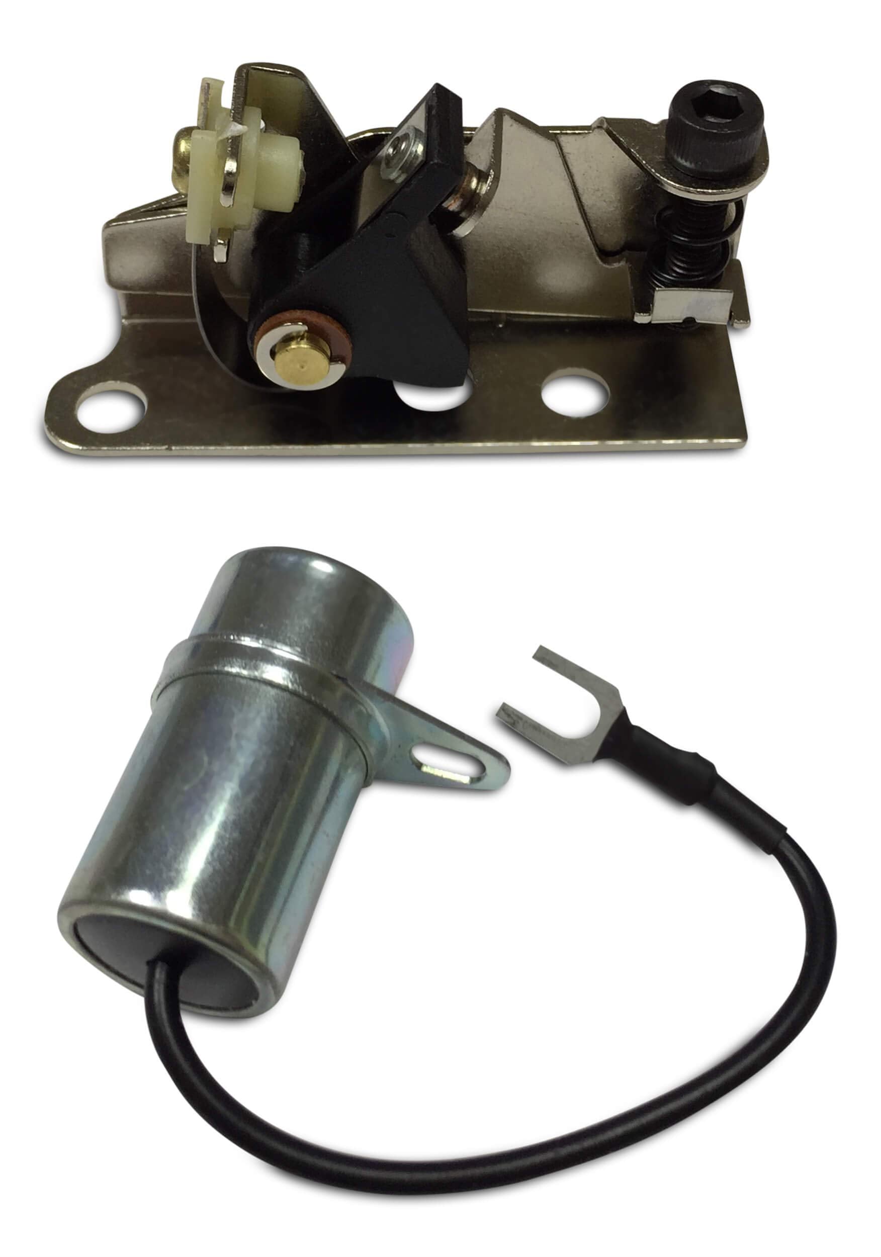 ENGINERUN 160-1183 Point & Condenser Ignition Kit Compatible with Onan Cummins John Deer Lawnmower Parts Fits for OEM 160-1183 3