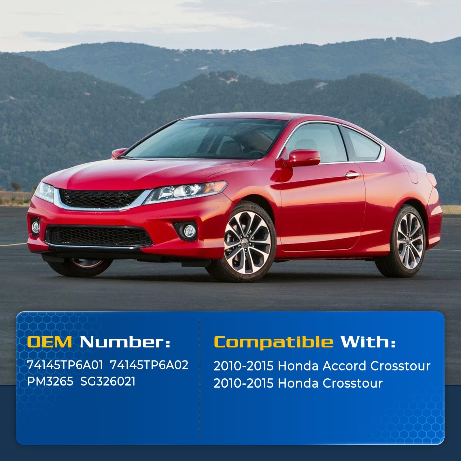 Arana Hood Struts Rod For Honda Accord Crosstour 2010-2015, Front Hood Lift Support Shocks Fits 2010-2015 Honda Crosstour, Repla