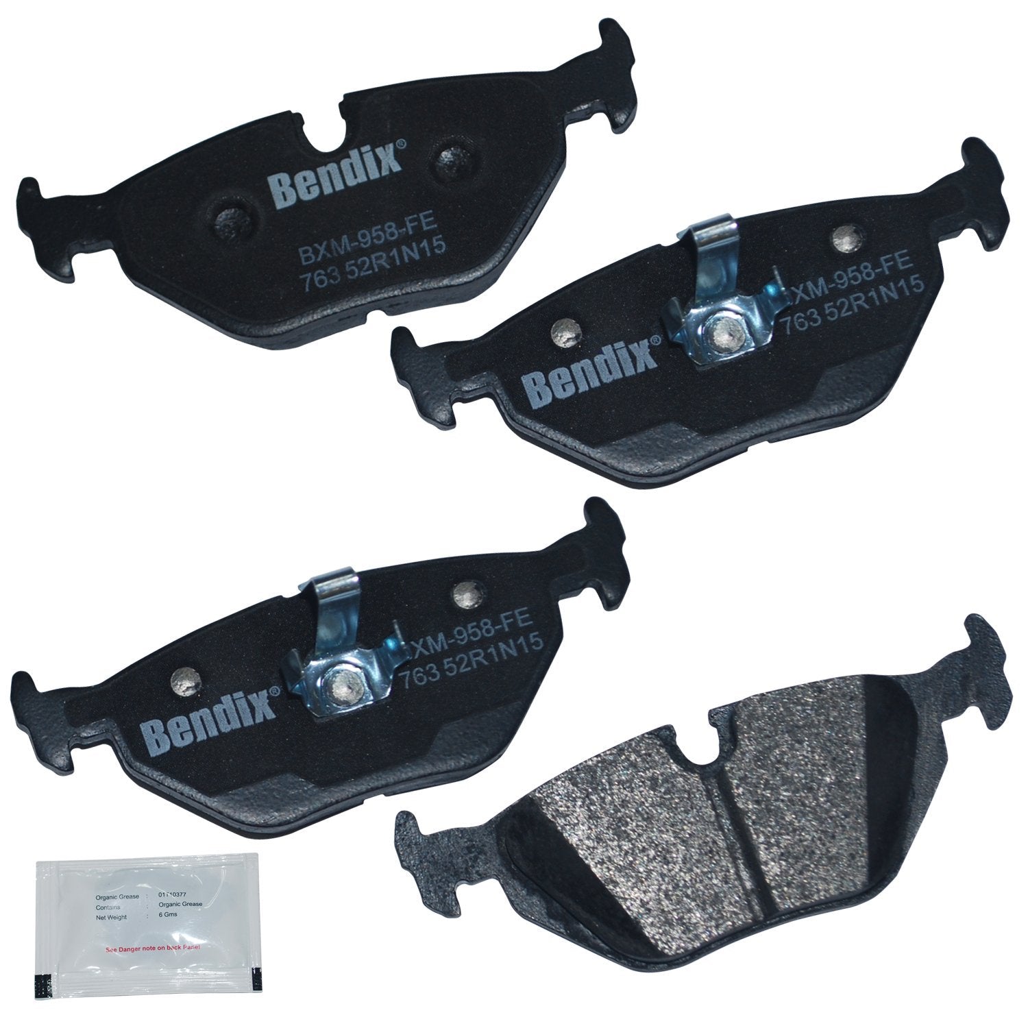 Bendix Priority1 Cfm763 Semi-Metallic Rear Brake Pads For Select Models Bmw 318I, 318Is, 318Ti, 320I, 323Ci, 323I, 323Is, 323Ti,