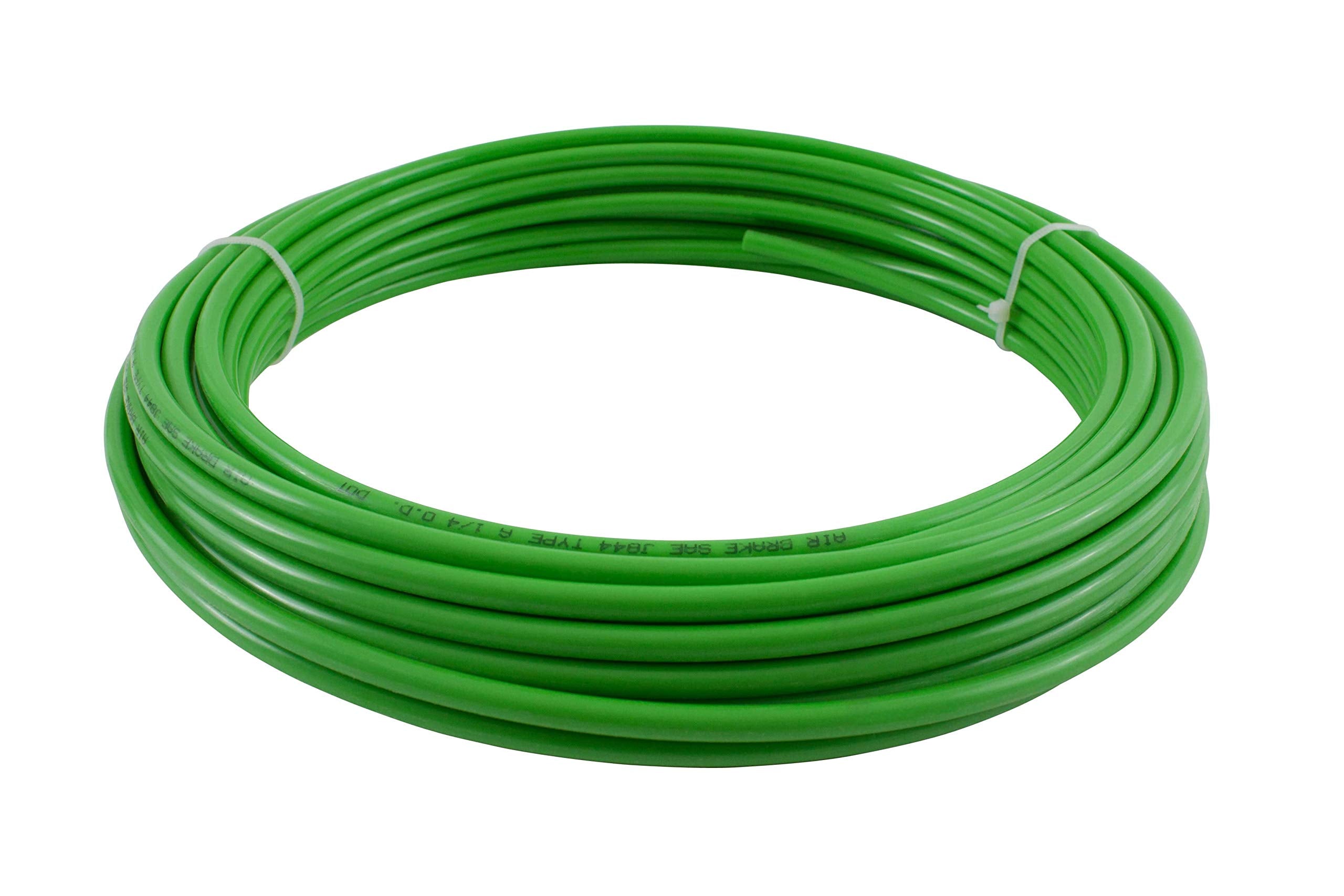 Mytee Products 3/8'' OD x 50' Green SAE J844 Nylon Air Brake Tubing DOT Approved | Pneumatic Nylon Air Line Hose for Brake Syste