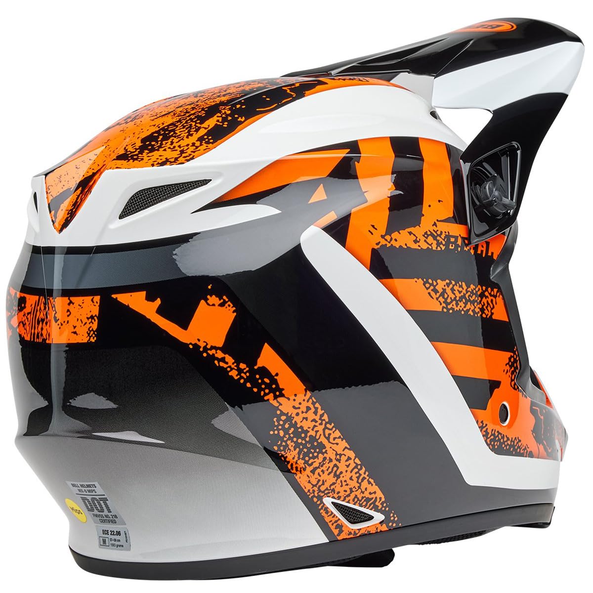 Bell Mx-9 Mips Dirt Helmet (Gloss Breakdance Black/Orange - Large)