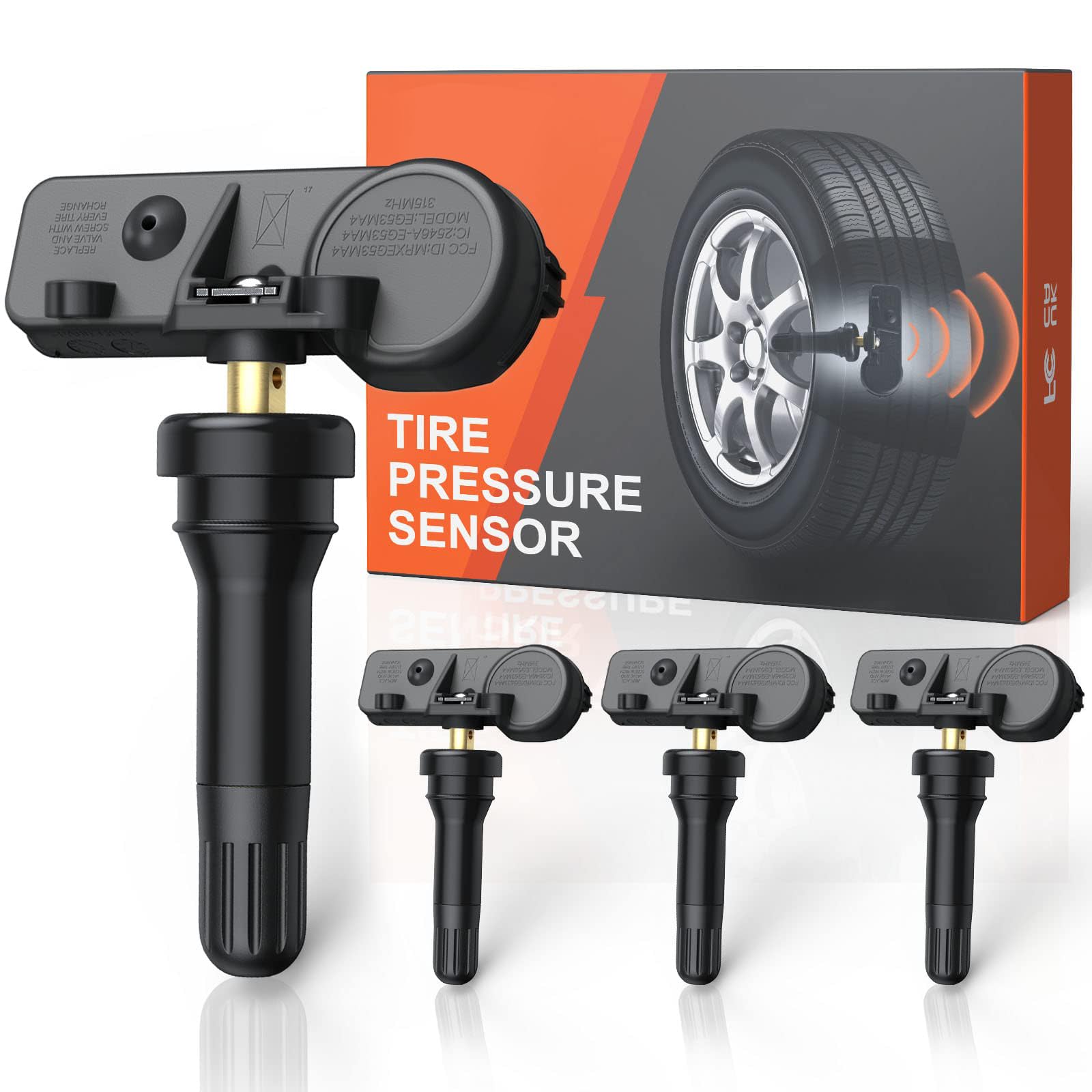 TPMS Sensor Compatible with Chrysler 300 Challenger, Dodge Grand Caravan, Ram 1500 2500 3500 4500 5500, Jeep Compass Grand Chero