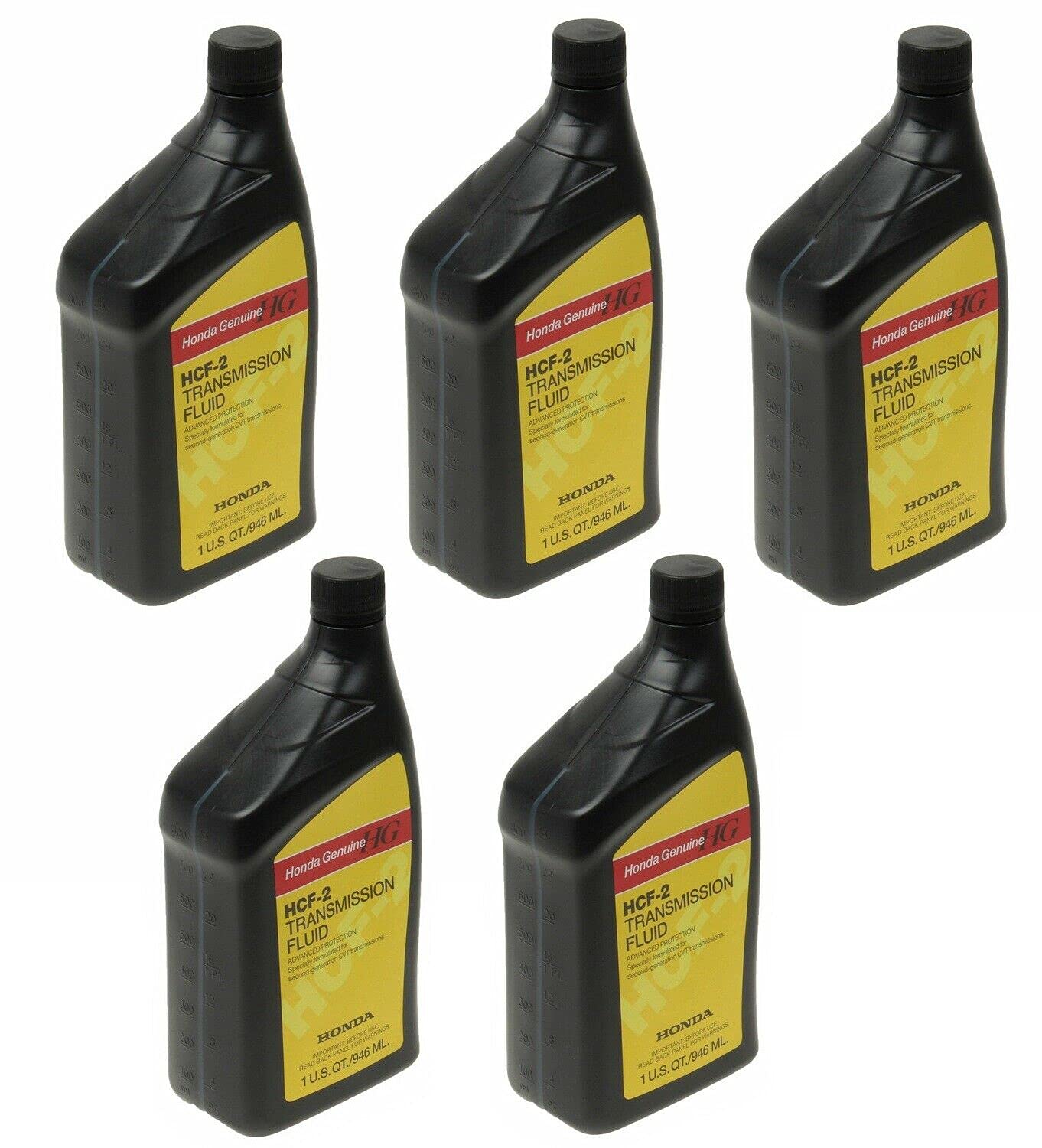 Set Of 5 Quarts Automatic Trans Fluid Hcf-2 Compatible With Honda Accord Civic