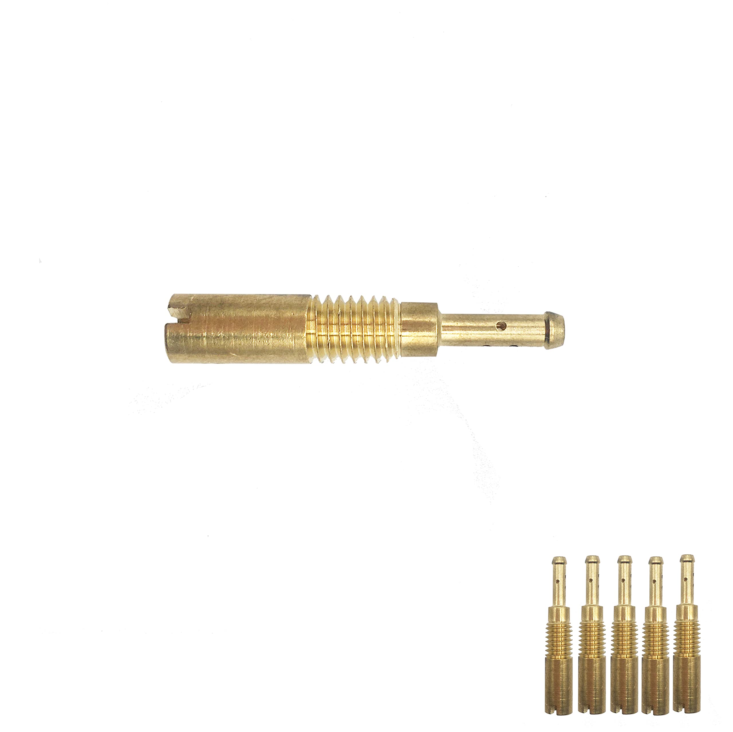 Shu.M-T N424-74C Pilot/Slow Jet,Compatible For Pz19 Pb16/18/20(Small Atv) Kawasaki Klx110 Cvkr-D Ksv700 Ltf Kfx Kvf750 Dr-Z110 Yzf-R6 Keihin Carb 5Mmx0.8Mm Thread(#40#42#45#48#50)