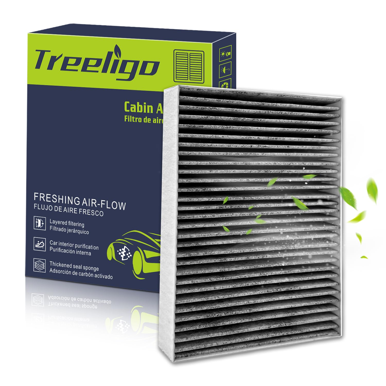 Treeligo Cf11854 Cabin Air Filter Compatible With Nissan Rogue (2014-2020), Rogue Sport (2017-2022), With Coconut Shell Activate