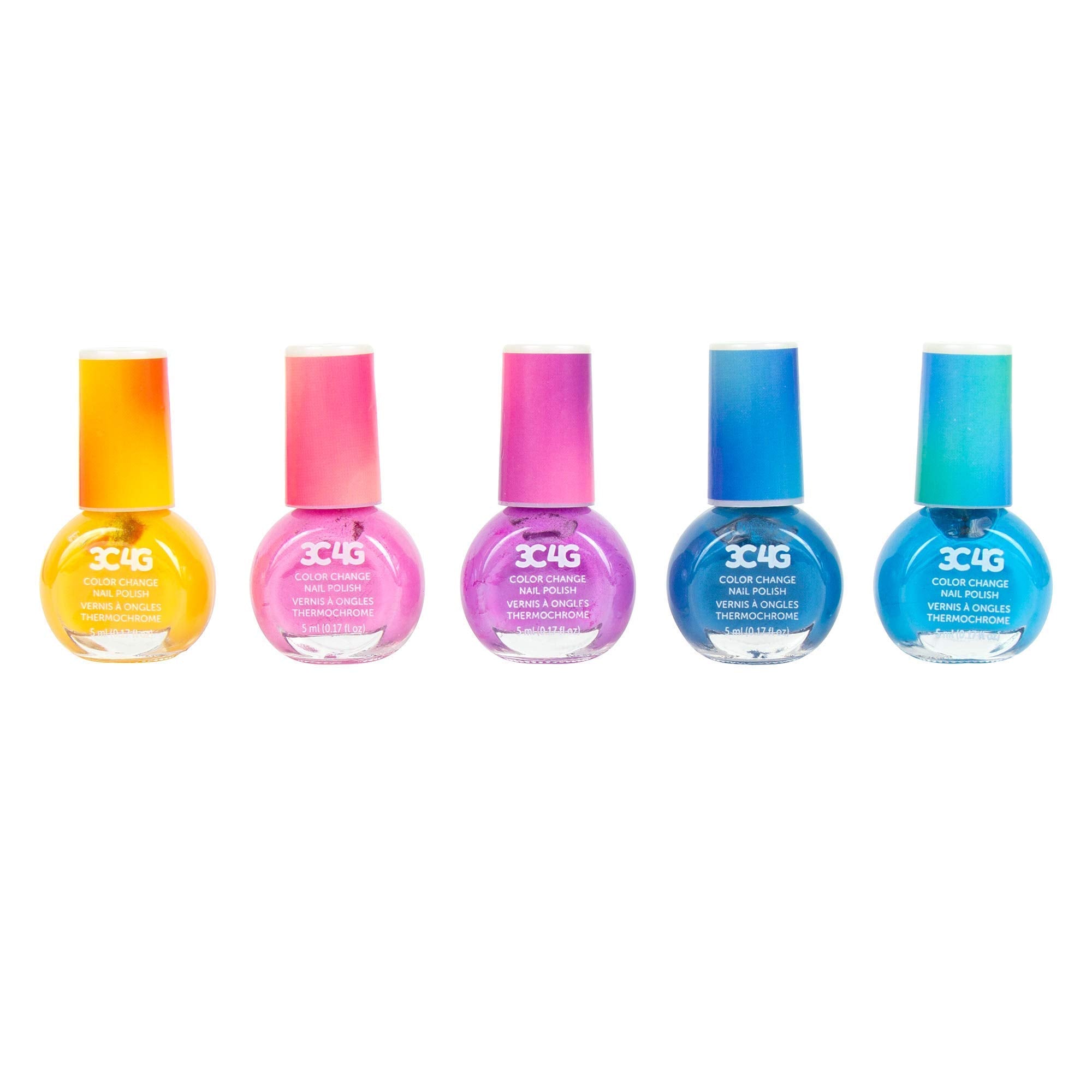 3C4G Color Changing Nail Polish Set for Girls & Teens - 5 Magical  Non-Toxic Colors That Transform  Safe & Fun Nail Polish Kit for Ages 8+ Perfect for Parties  Gifts  & DIY Manicures Make It Real-New
