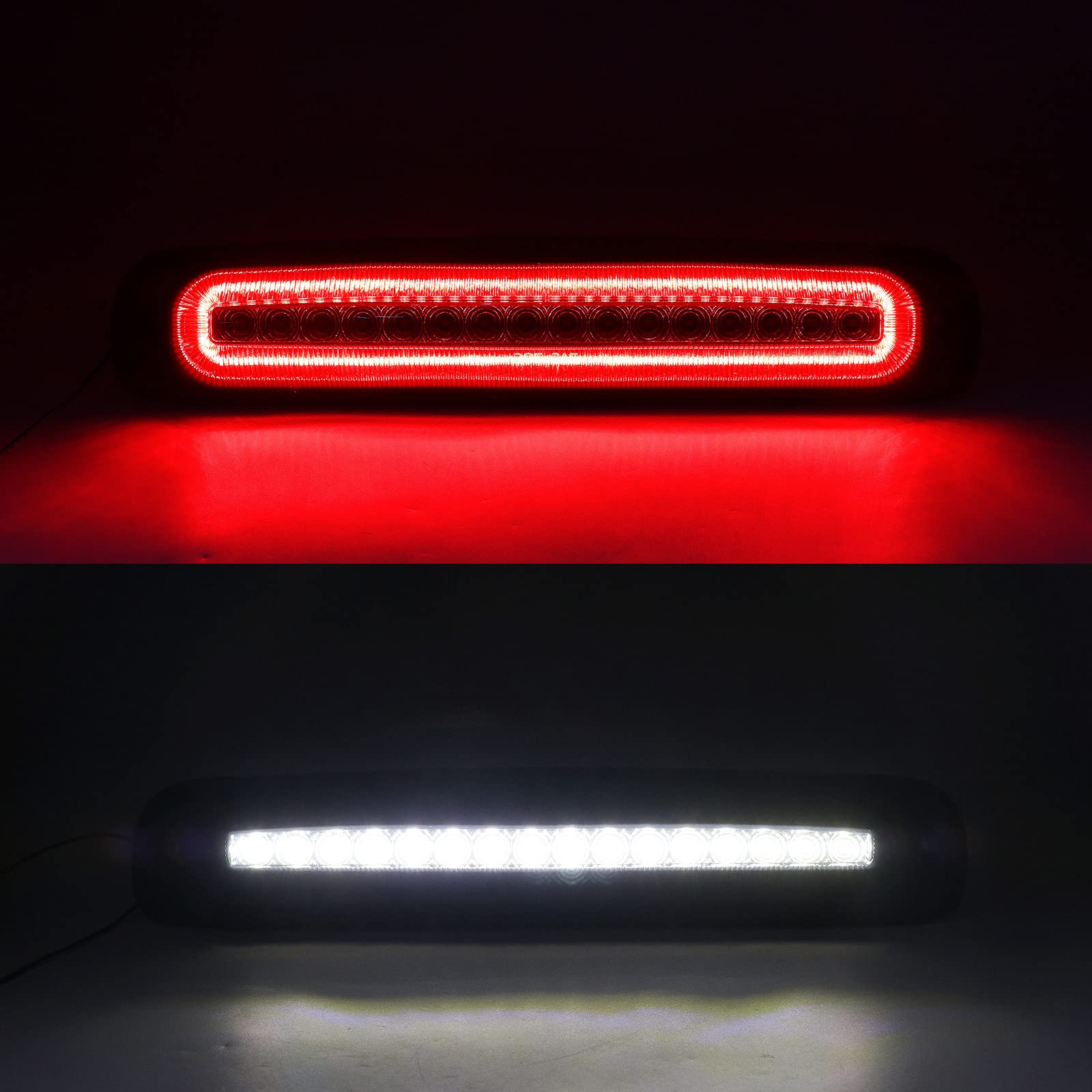 R&F Auto Led Smoked Third Brake Light With Seal Foam Gaskets Replacement For Silverado & Sierra 1500/2500/3500 Hd Classic (1999-