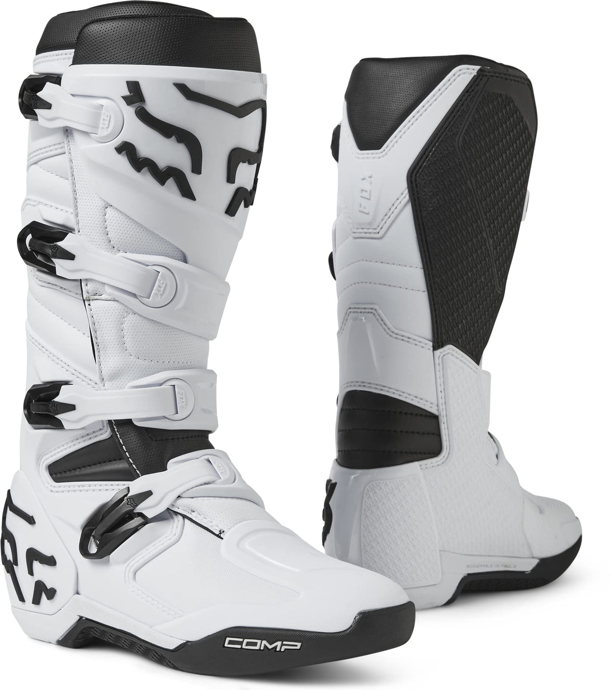 Fox Racing Comp Motocross Dirt Bike Boot, White, 9