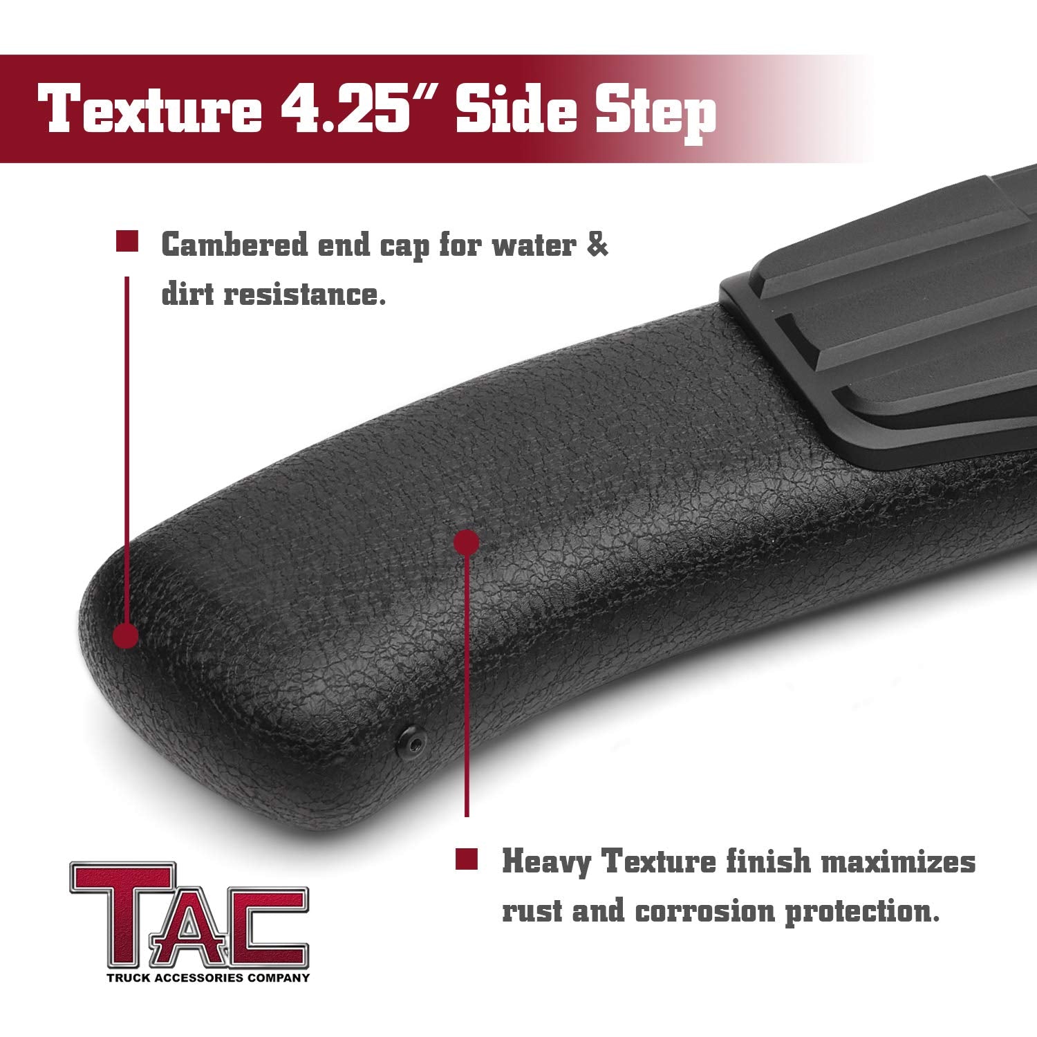 TAC Side Steps Fit 2009-2018 RAM 1500 Crew Cab | 2019-2023 RAM 1500 Classic Crew Cab | 2010-2024 RAM 2500/3500/4500/5500 Crew Ca