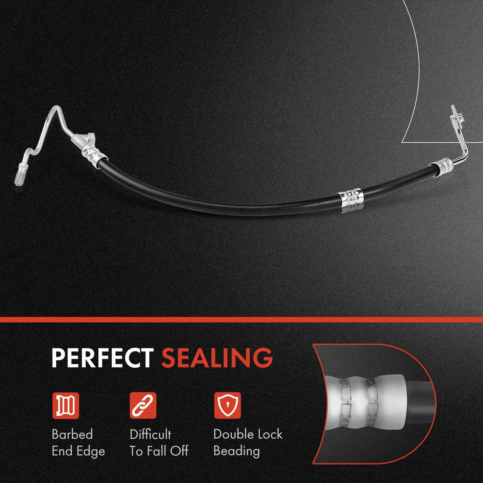 A-Premium Power Steering Pressure Hose Line Assembly Compatible With Chevrolet Silverado 1500, Silverado 2500, Suburban 1500, Ta