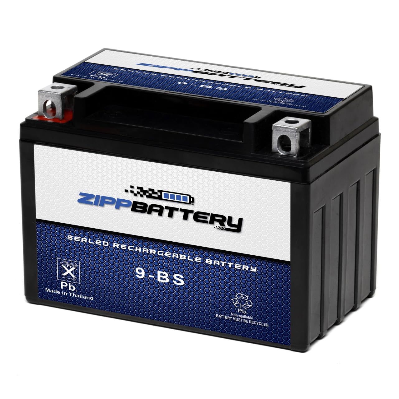 Zippbattery 9-Bs Maintenance-Free 12V 10Ah Battery Replacement For Atv, Motorcycle, Jet Skis, Scooter, Utv, And More - Nut And B