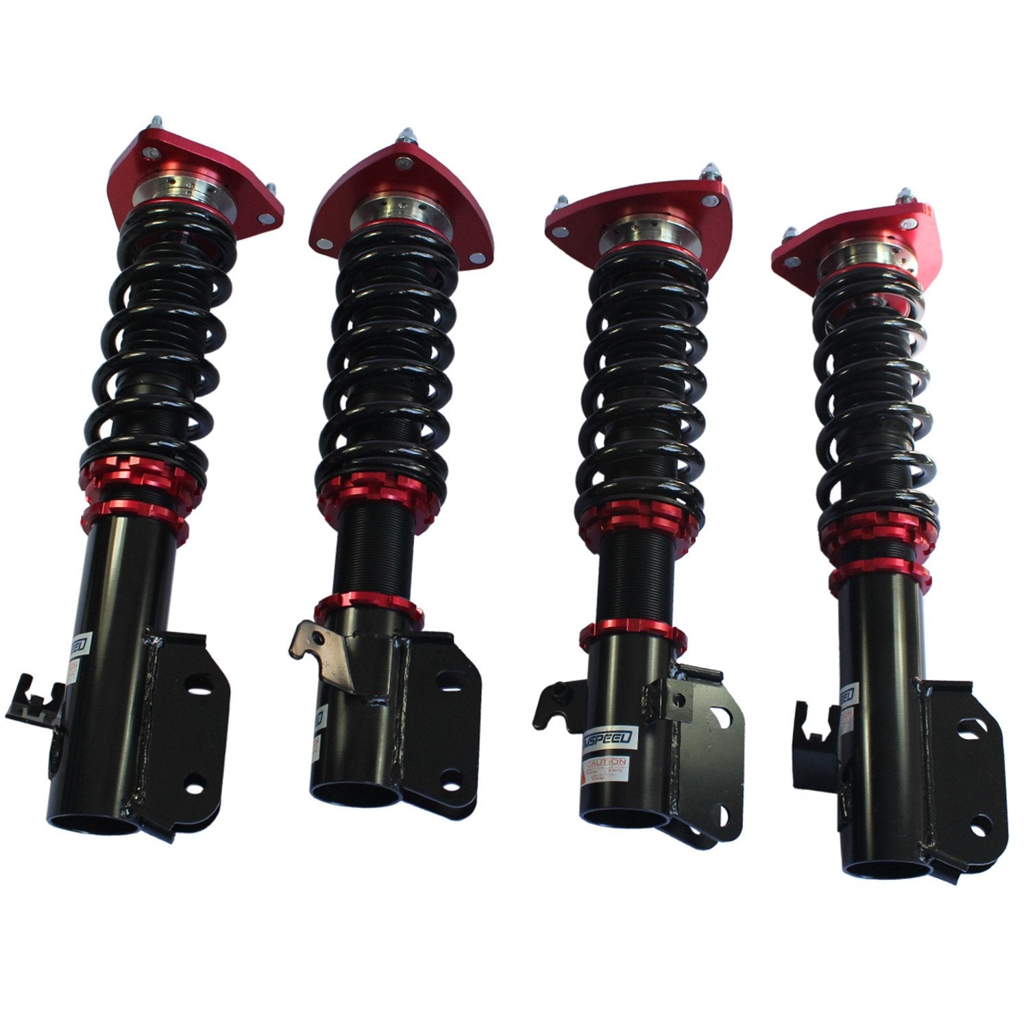 Jdmspeed New Red Full Coilover Struts Shock Absorbers Suspension Kit Replacement For Impreza Wrx 2002-2007