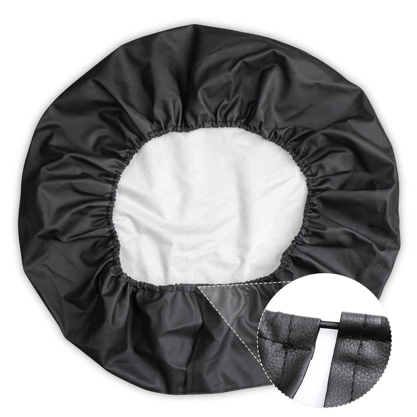 Spare Tire Cover For Rv Trailer, Waterproof Leather Wheel Cover With American Usa Flag, Camper Spare Tire Cover Fit For Jeep Wra