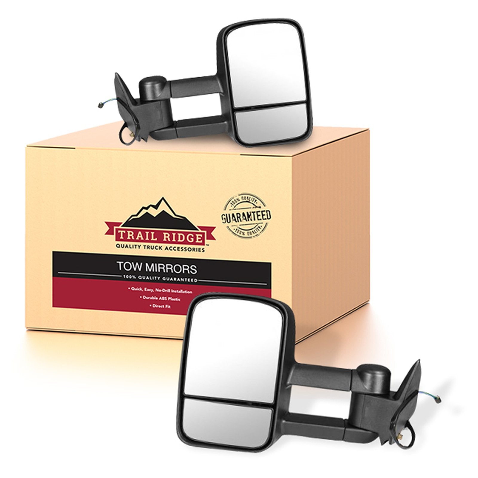 Trail Ridge Tow Mirror Power Pair Set for Chevy GMC C/K Pickup SUV New