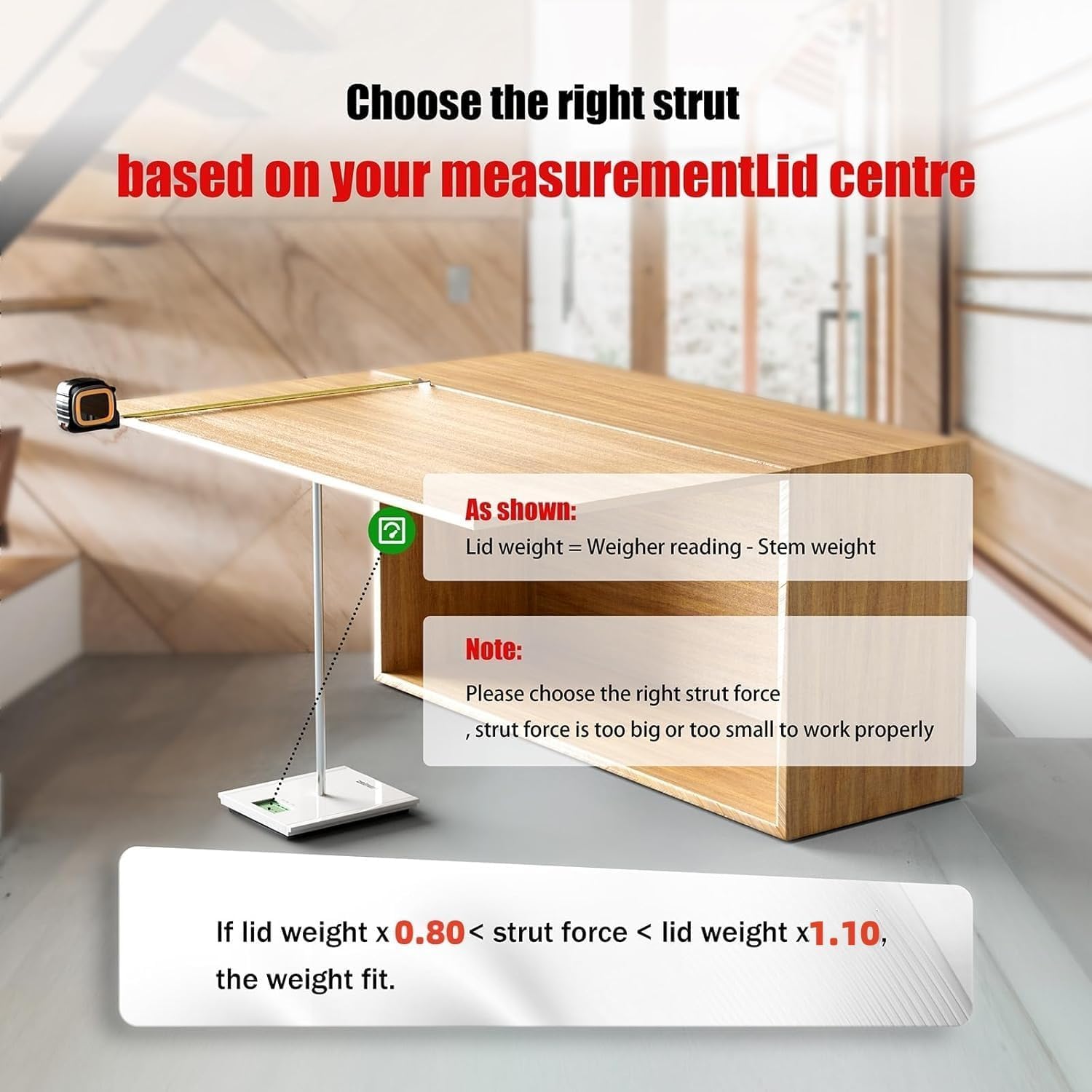 Vepagoo 20 Inch 45Lb/200N Gas Struts Shock With Mounting Brackets, Rv Bed Storage Door Lift Kit, Heavy Lid Duty Springs (Fit 35L