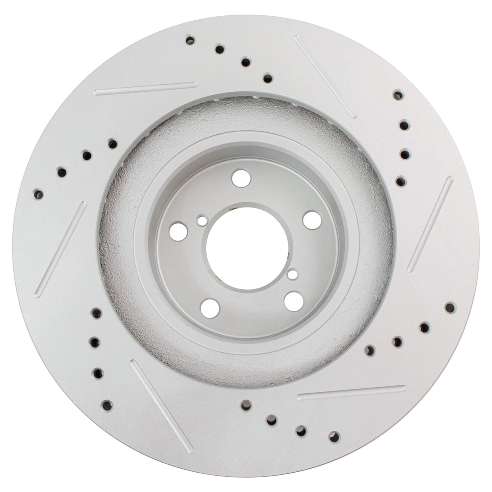 Trq Front Performance Brake Rotor Drilled Slotted Pair Set For 2005-2006 9-2X / 2003-2006 Baja / 2003-2008 Forester / 2002-2007