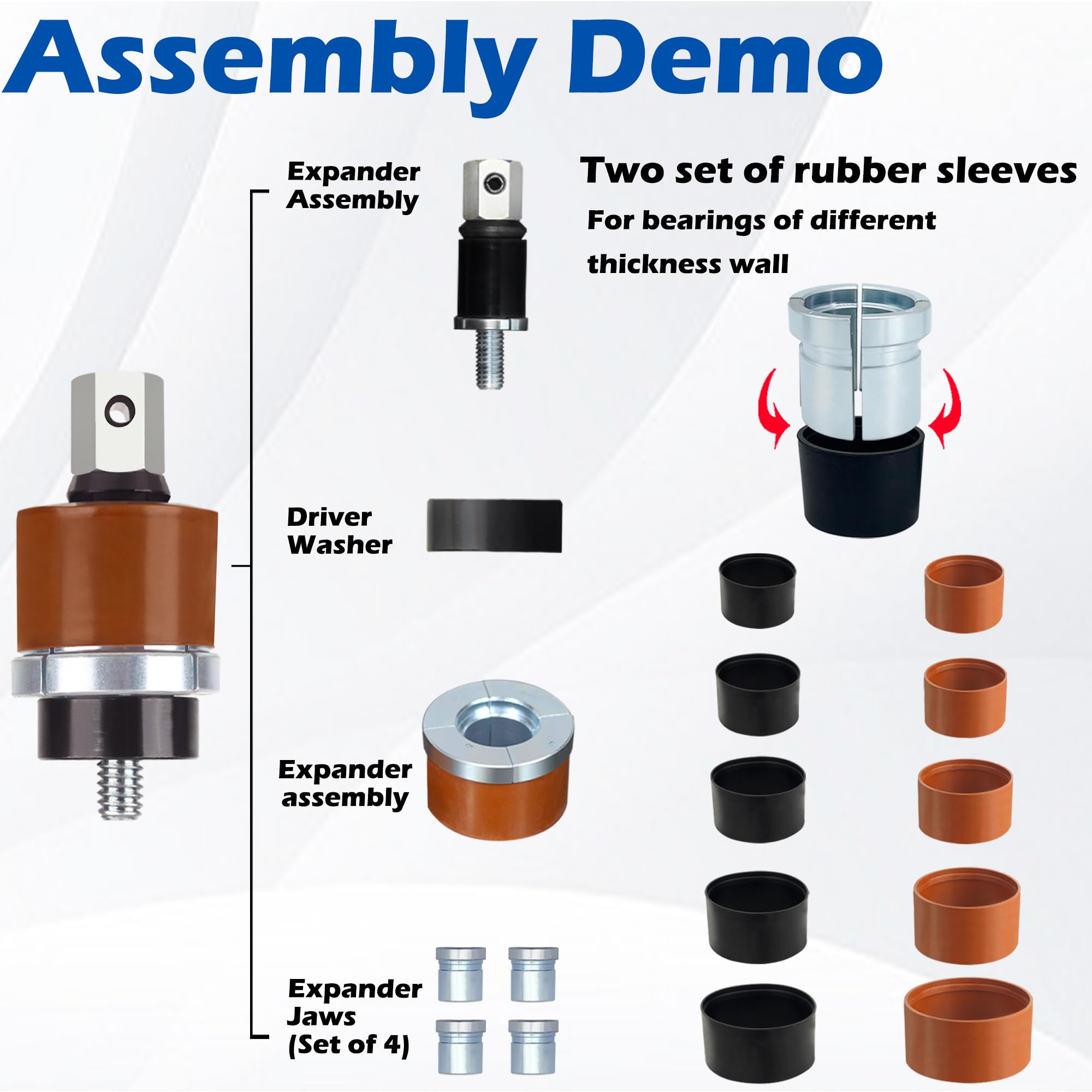 Cam Bearing Install Tool & Engine Cam Bearing Remove Kit Complete Installation & Removal Chevy Ls Engine - Covers Most Domestic
