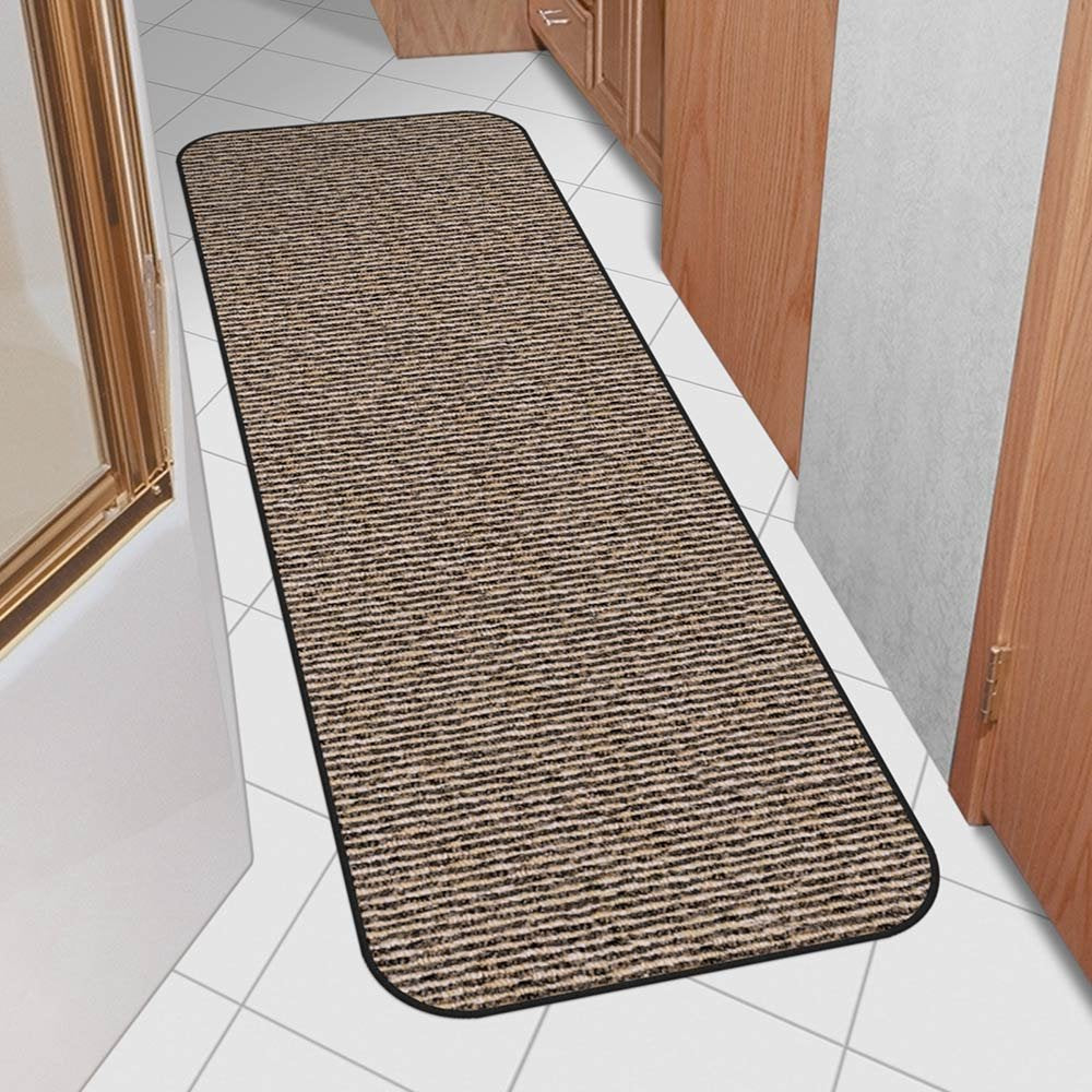 Prest-O-Fit Decorian 3 Piece Rv Rug Set Peppercorn Black