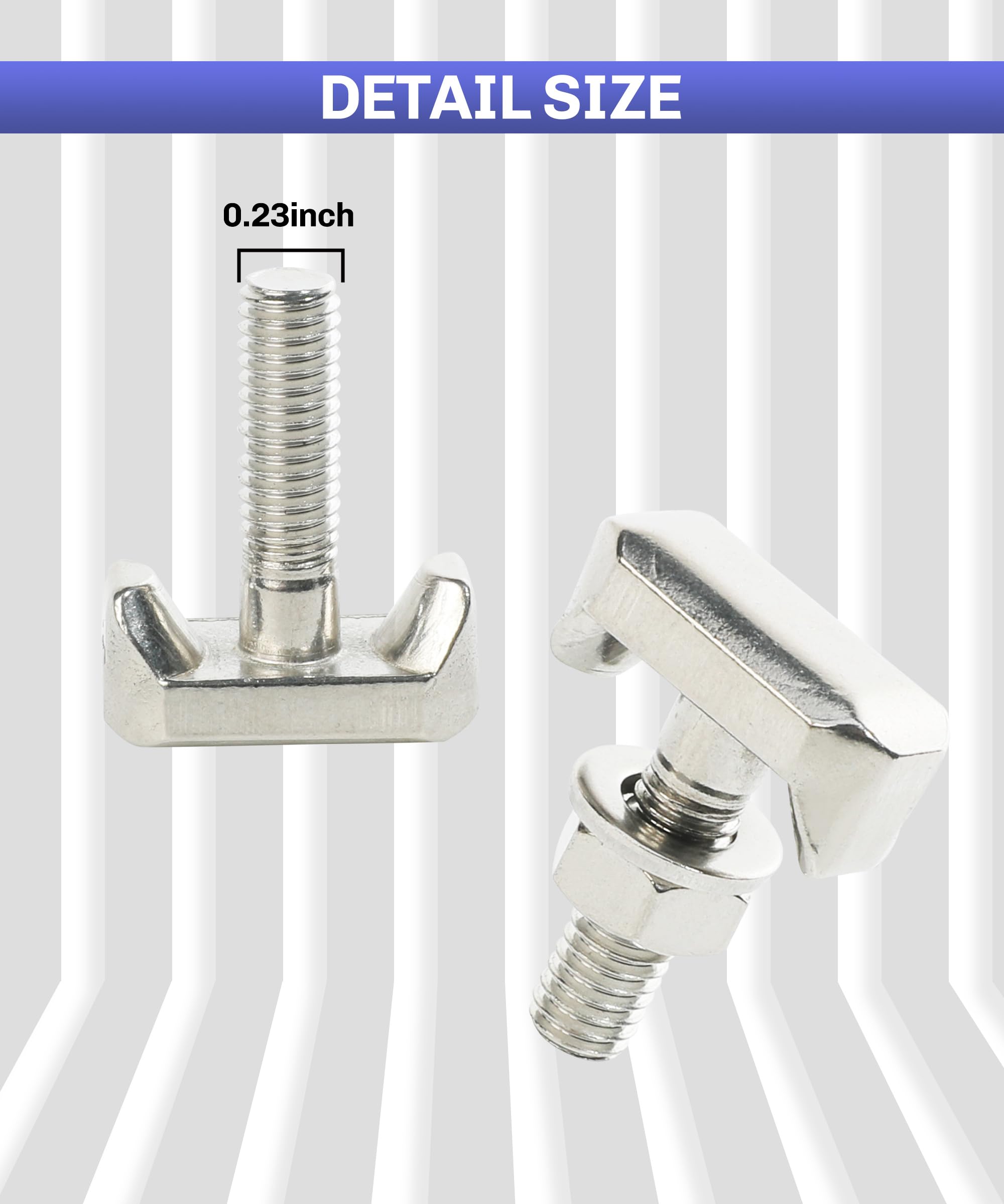 bylikeho Battery Terminal Bolt,Car Accessories Battery Terminal T-Bolt Kit,Battery Terminal Nuts Replacement,Car Battery Cable E