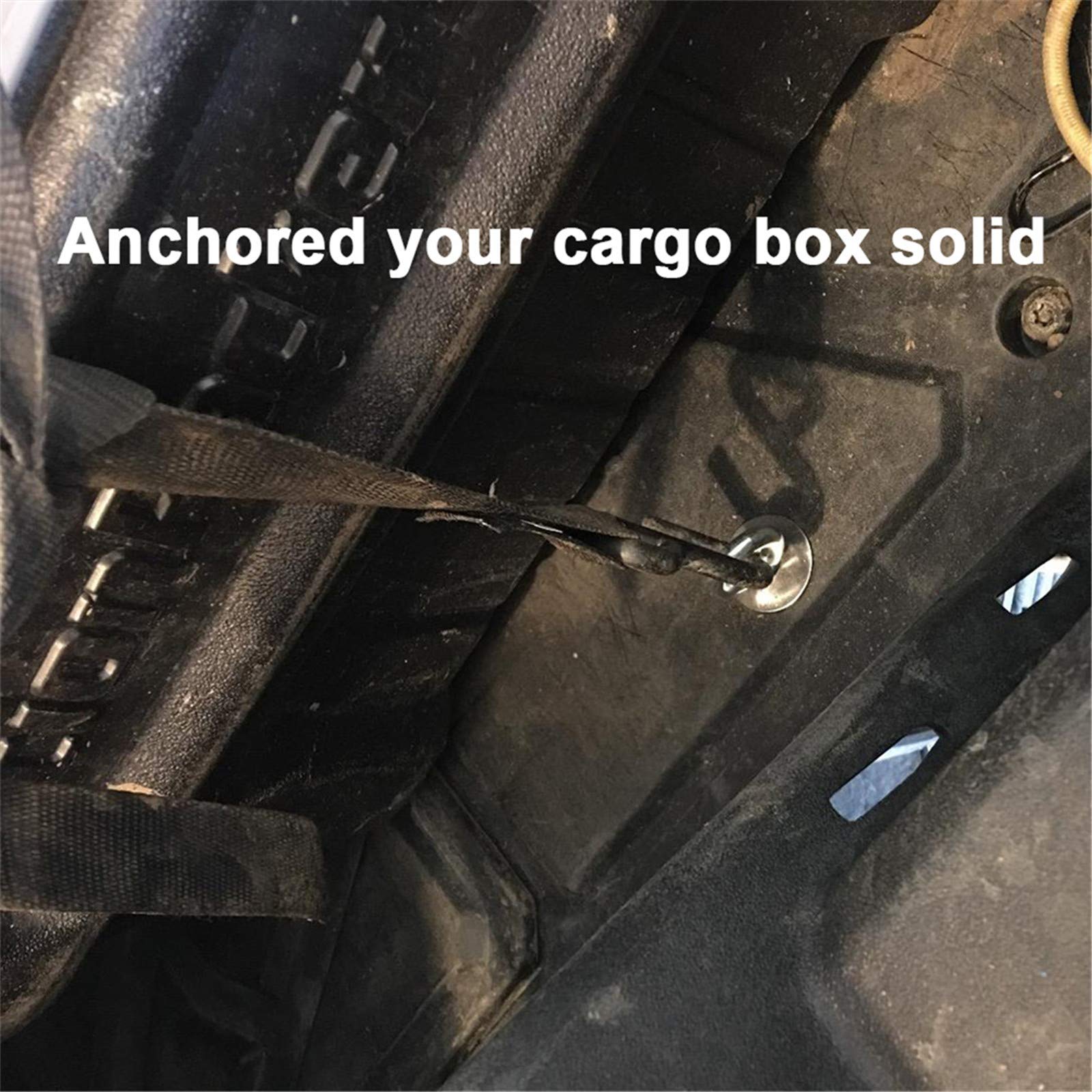 Kiwi Master Tie Down Anchors Compatible For Polaris Rzr 900 1000 Xp Turbo Sportsman Ace Atv Anchor (Not Fit Ranger)