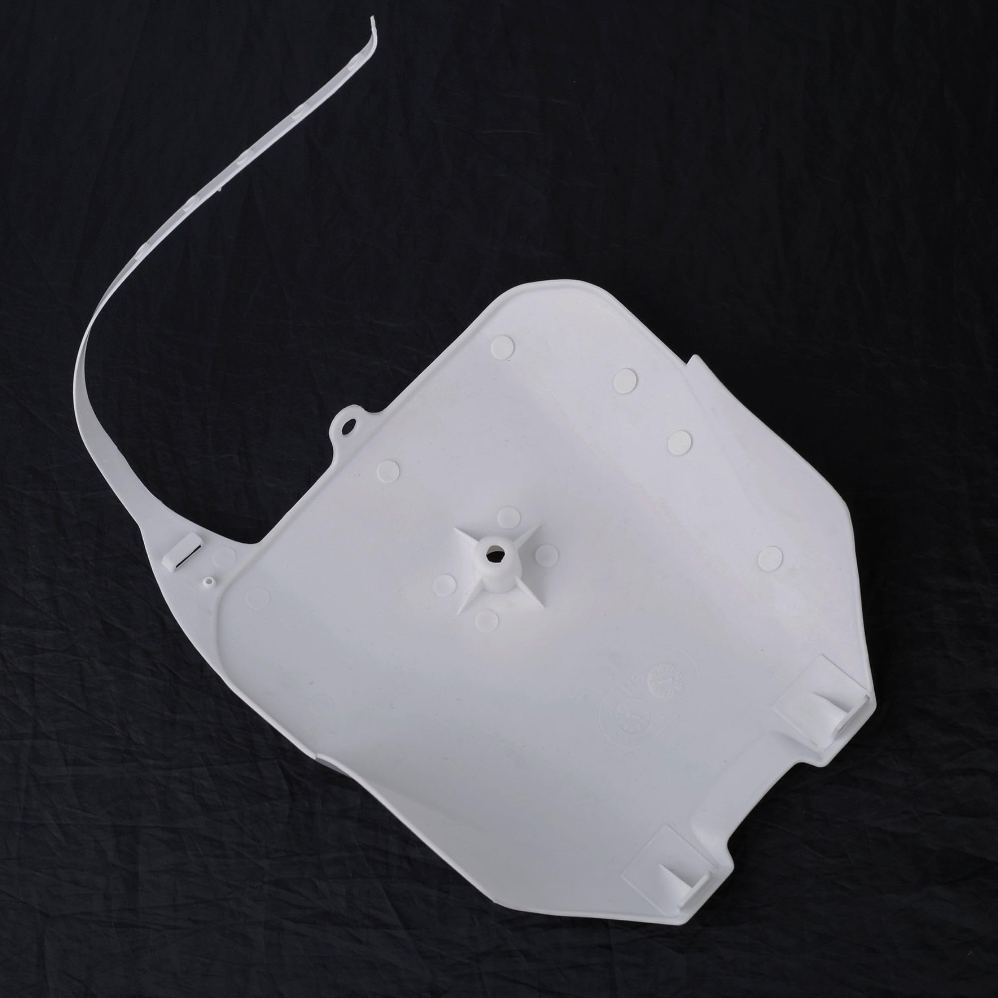 Motorcycle Front Number Plate - Plastic Bike Front Body Armor Fits For Crf70, Crf80, Crf100 - Motocross Parts Attachments For Dirt Fender (White, Size: 30X22Cm)