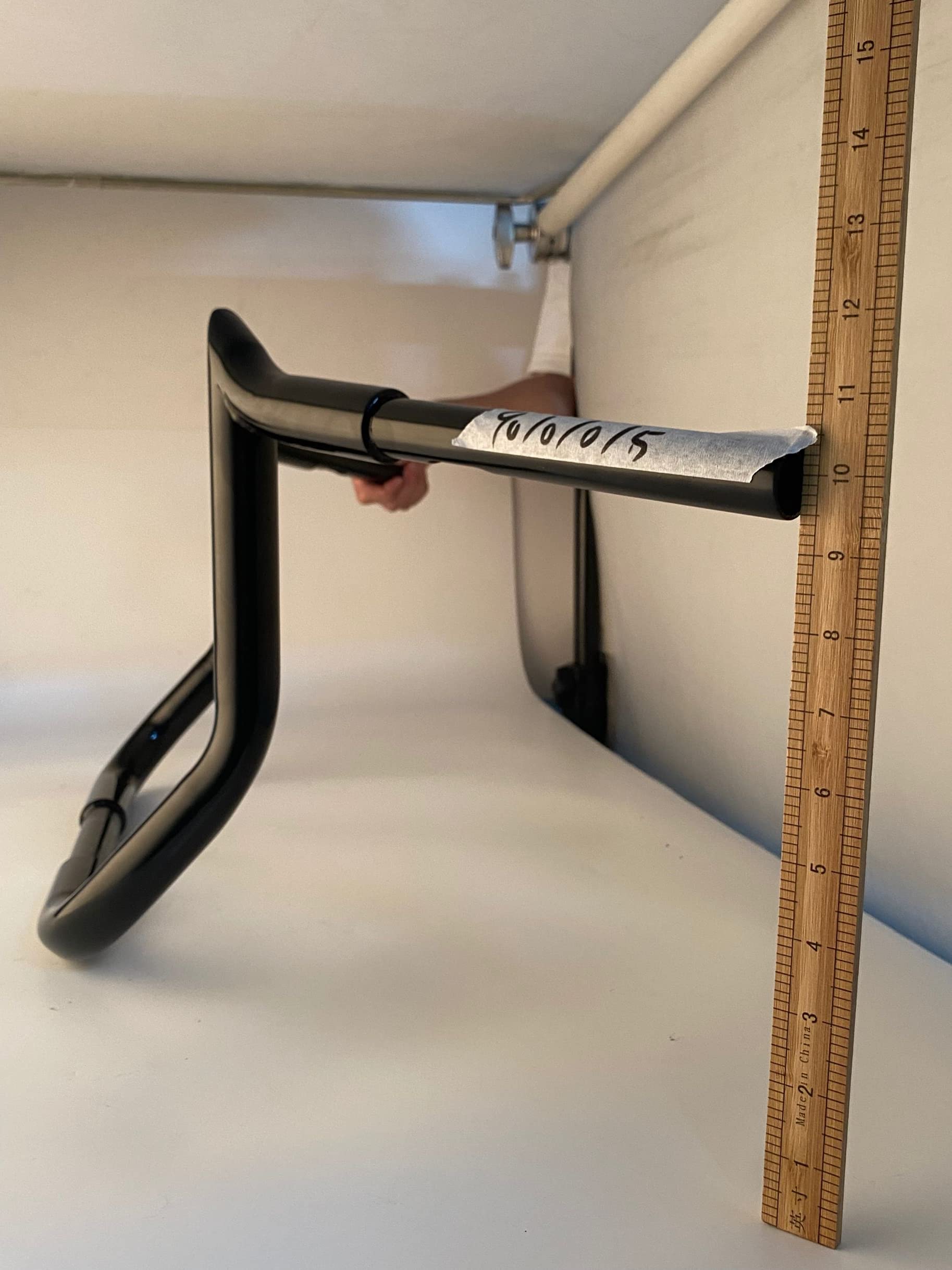 Mofun 10' Rise Ape Hangers Handlebar Monkey Bar Compatible With 1986-2023 Harley Touring Street Glide Electra Glide Flhx Flht Models With Batwing Fairng Gloss Black