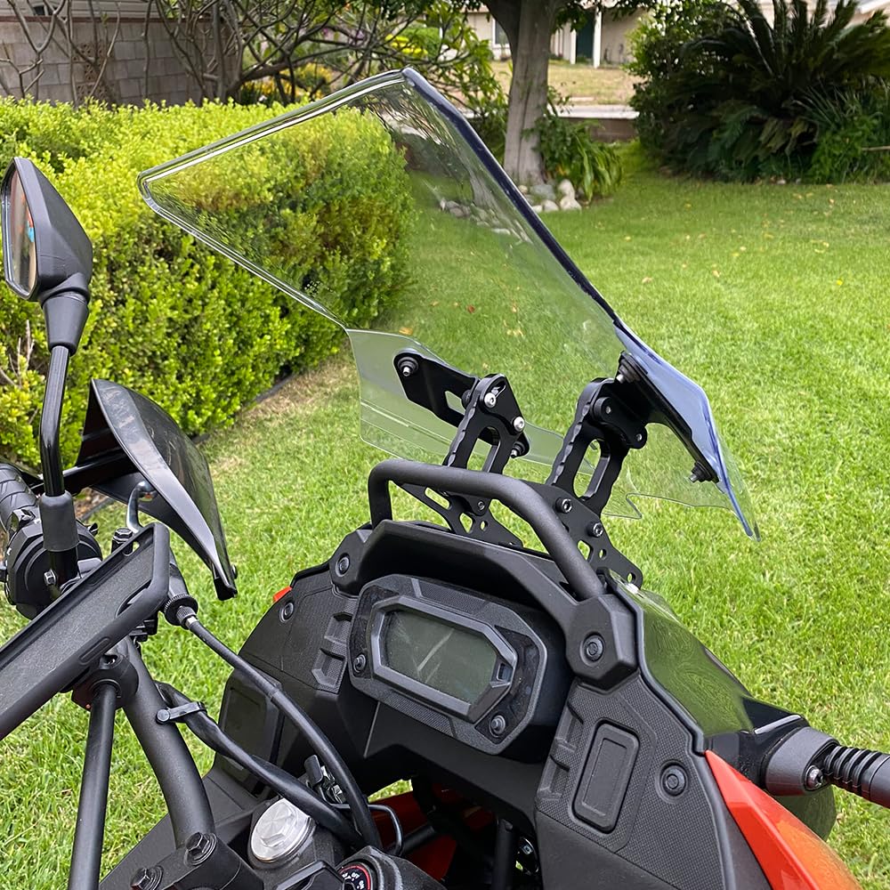 Xitomer Adjuster Windshield Risers Fit For Klr 650 Klr650 2022-2024 Motorcycle Accessories Windshield Bracket Adjuster Windscreen Risers