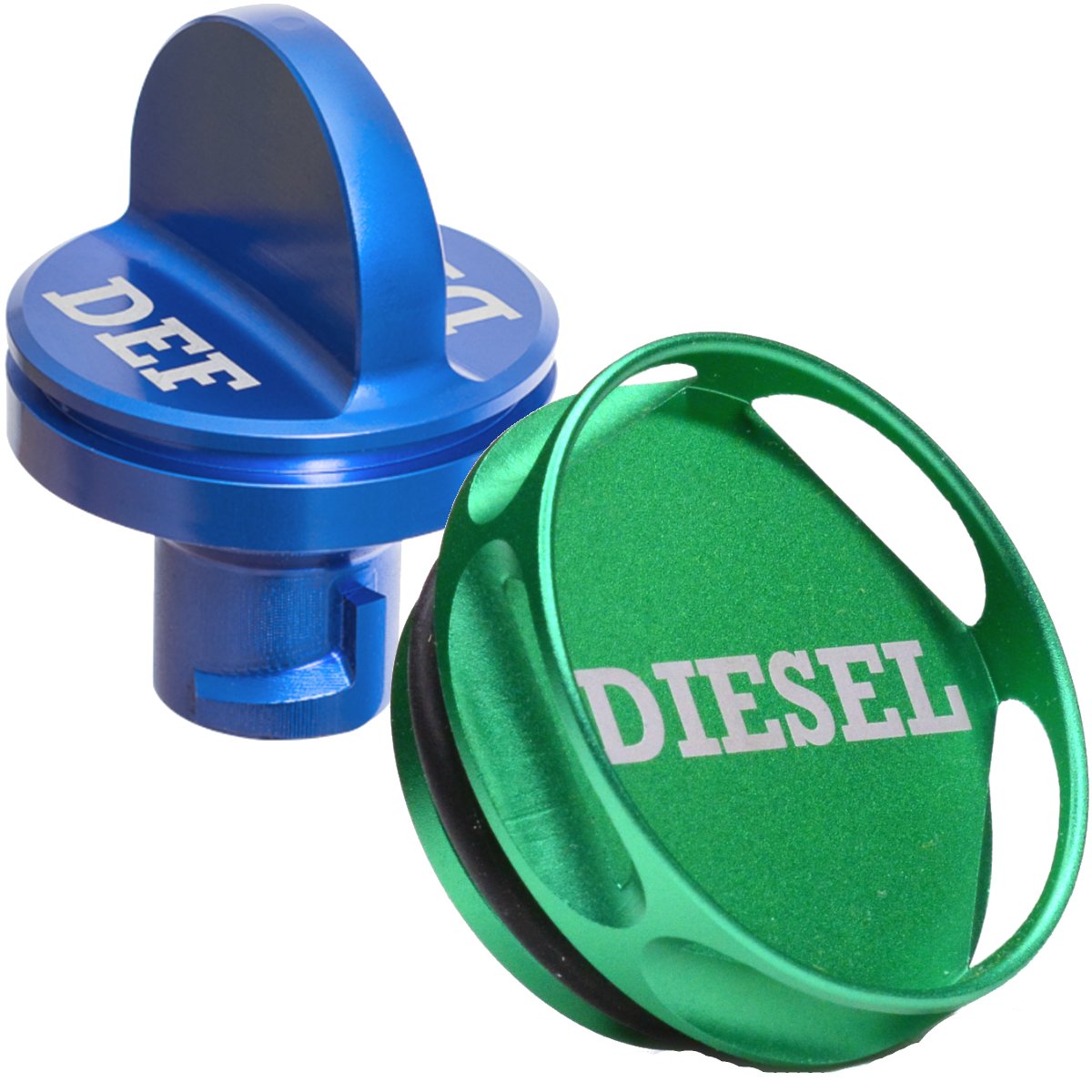 COMBO PACK Magnetic Diesel Fuel Cap + DEF Cap Accessory for Dodge RAM TRUCK 1500 2500 3500 (2013-2018) with 6.7 CUMMINS EcoDiese