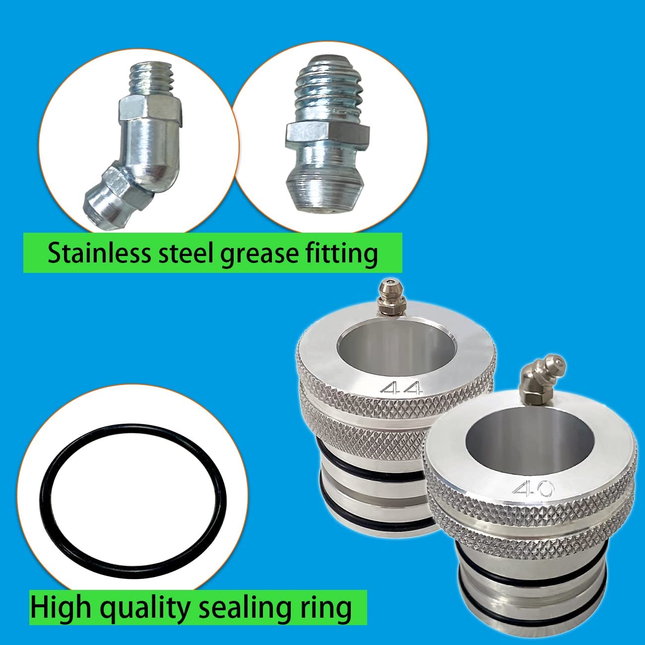 C Clink 44/40Mm Front Rear Wheel Bearing Greaser Tools Compatible With Polaris Atv Utv Sxs Rzr 900S 1000 Pro Xp Polaris Ranger 570 800 900 1000Xp Sportsman 500 850 1000Xp