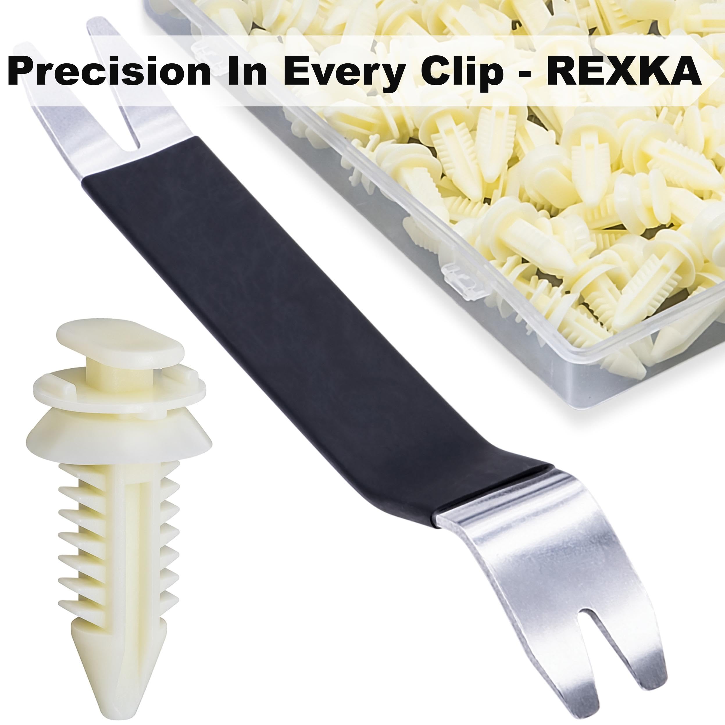 Rexka 51Pcs Door Panel Clips Retainers 15545202 Compatible With Gm Chevrolet Gmc Trucks Chevy Pickup Suv - Multipurpose Auto Tri