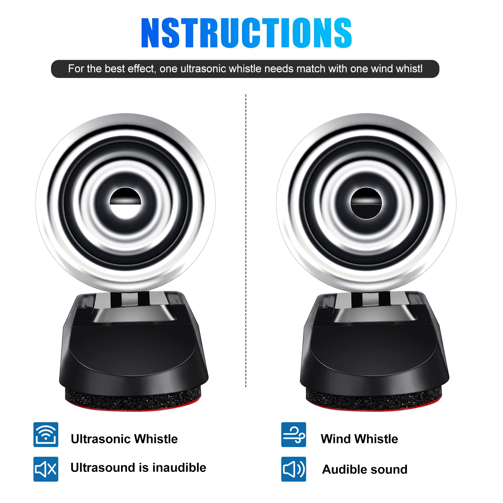 Frienda 10 Pcs Deer Whistles Horns Deer Avoids Collisions Vehicles Wind Activated Ultrasonic Warning For Car Motorcycles Animal