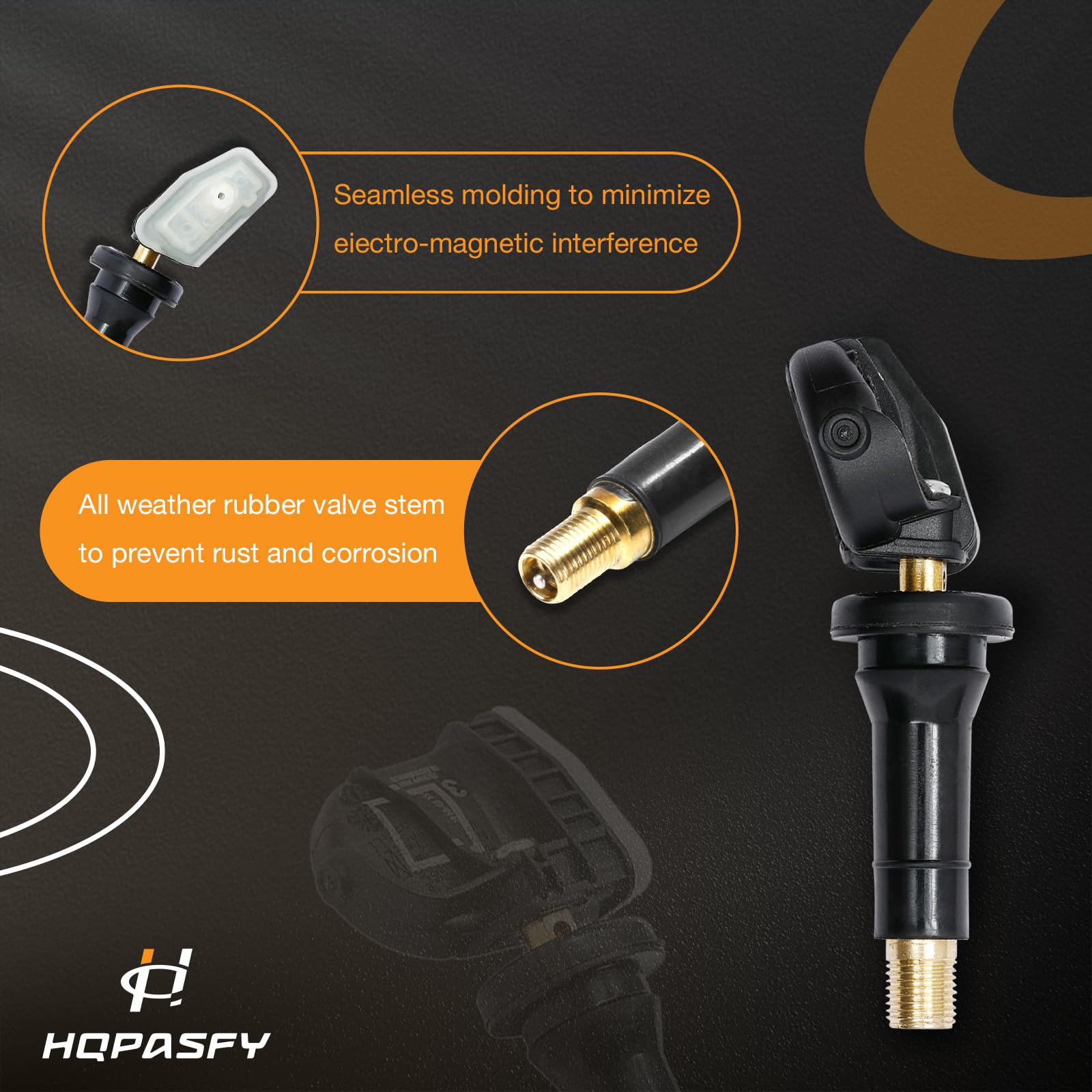 Hqpasfy Tire Pressure Sensor 315Mhz Tpms 4Pcs Compatible With Cadillac Escalade| Chevrolet Suburban| Buick Allure| Gmc Yukon & M