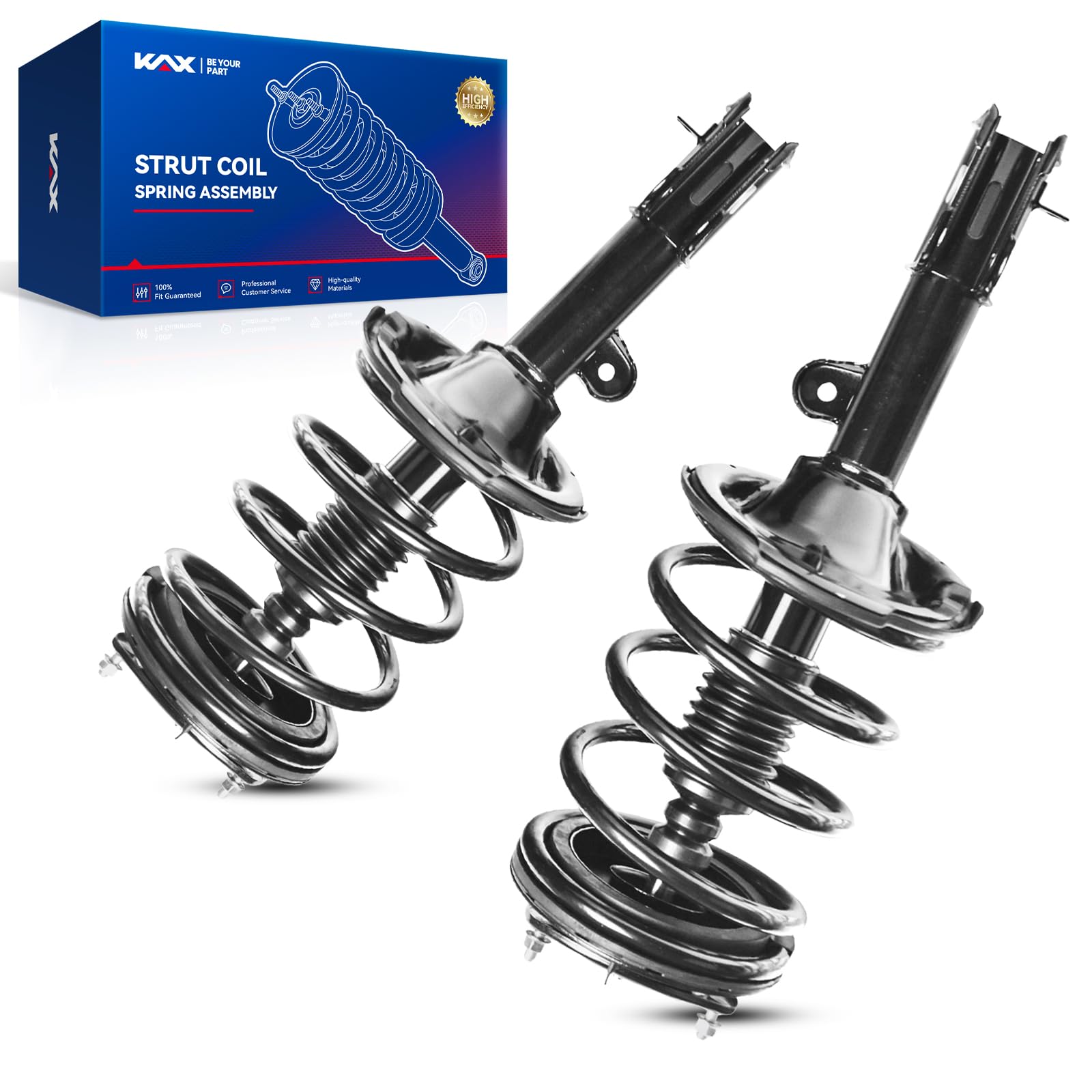KAX Front Quick Struts for Hyundai Santa Fe 2007 2008 2009 Front Shocks Complete Struts Assembly with Coil Spring Set of 2, Repl