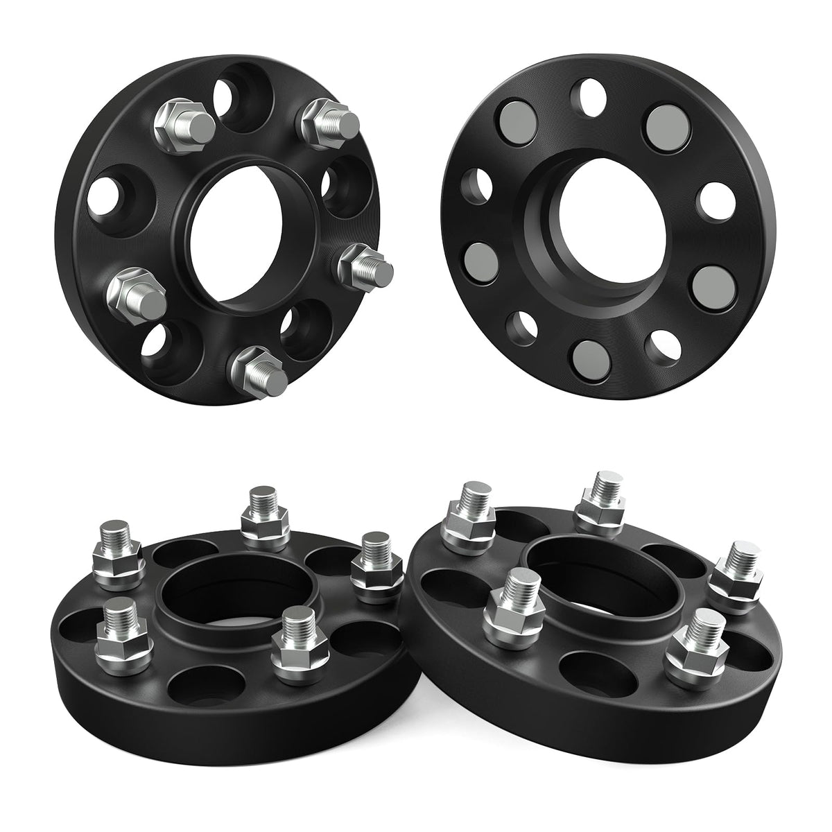 Customadeonly Forged 5X114.3 Wheel Spacers For 370Z 350Z 240Sx 300Zx Gtr Murano Maxima Sentra (4Pcs 1.0'' Thick Black) Wheel Spa