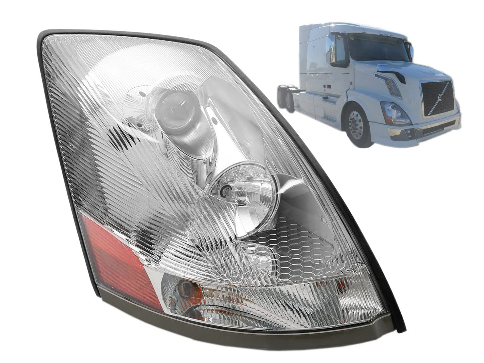 Auto Parts Avenue APA Replacement Chrome Headlamp for 2004-2018 VN VNM VNL 2004-2015 VT Passenger Right RH Side 82329592