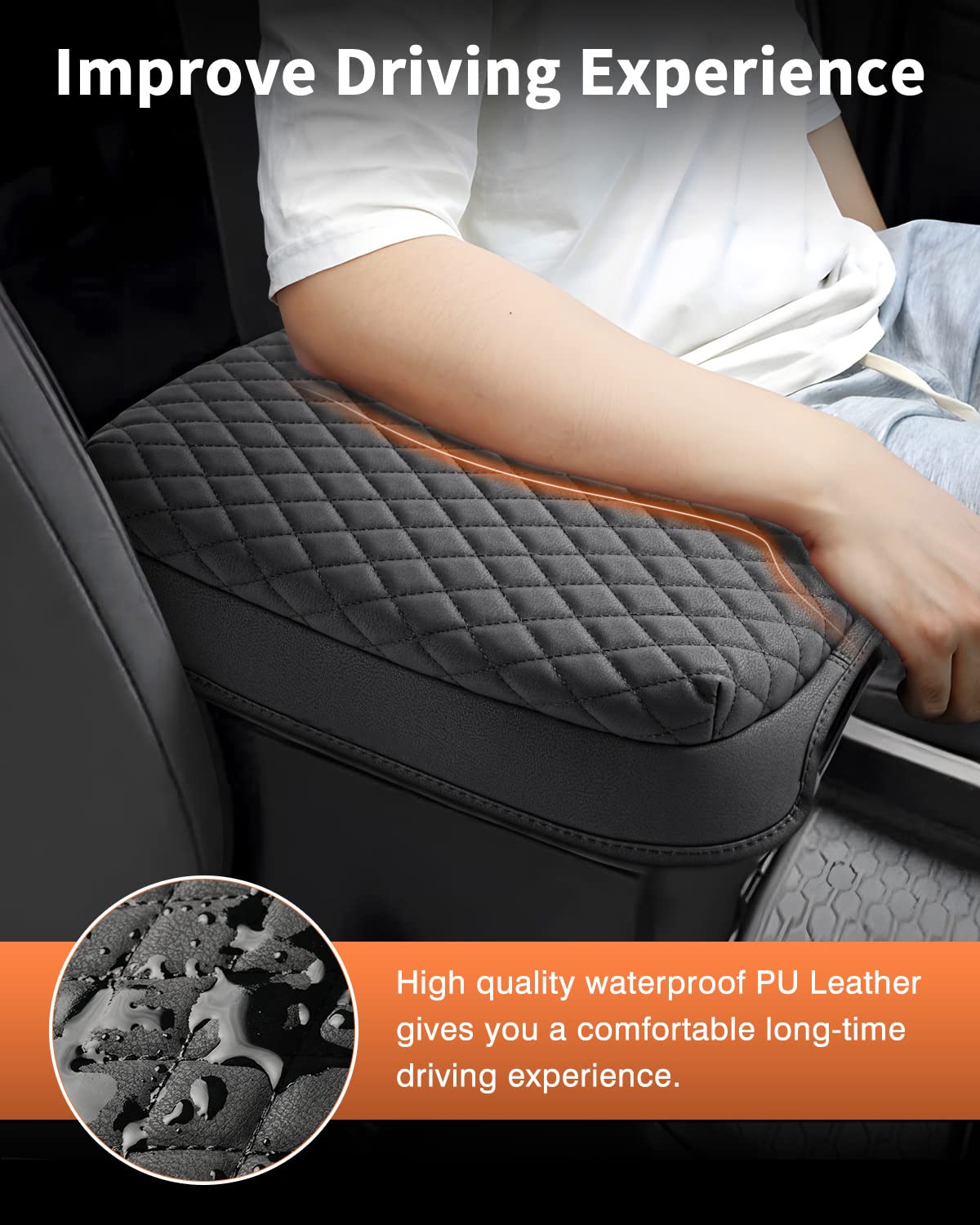 Shademax Custom Fit For Center Console Cover Nissan Frontier 2024 2023 2022 Armrest Cushion Pad Cover Pu Leather Frontier Access