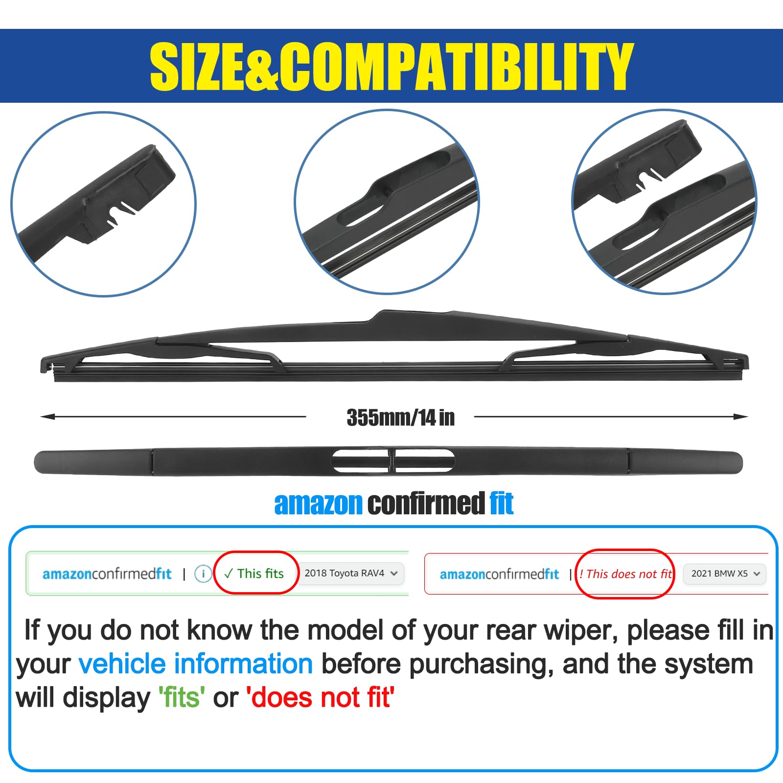 Gspscn 14'' Rear Wiper Blade