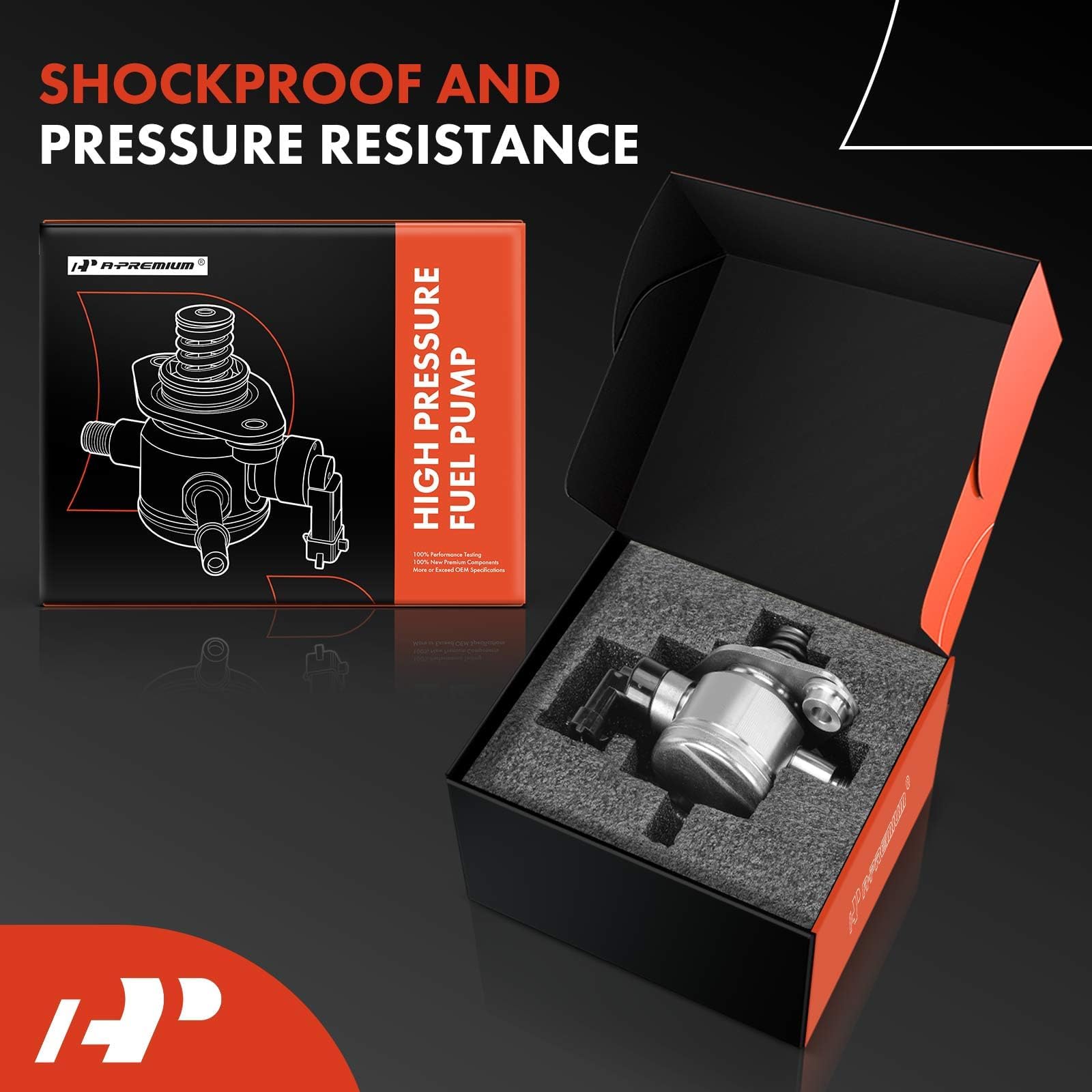 A-Premium High Pressure Fuel Pump With Gasket And Bolts Compatible With Chevrolet Equinox, Malibu, Impala, Captiva Sport & Gmc Terrain & Buick Lacrosse, Verano, Regal, 2010-2017, 2.4L