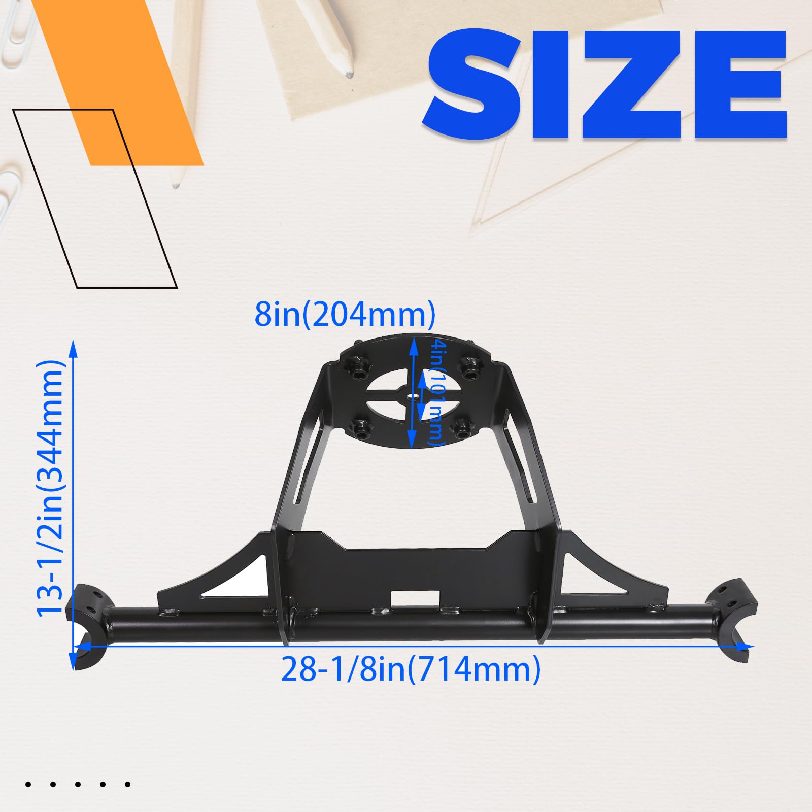 Ecotric Spare Tire Carrier Rack Mount Heavy Duty Compatible With 2014-2022 Polaris Rzr Xp 1000 Xp Turbo Xp 4 1000 Up To 30 Tire