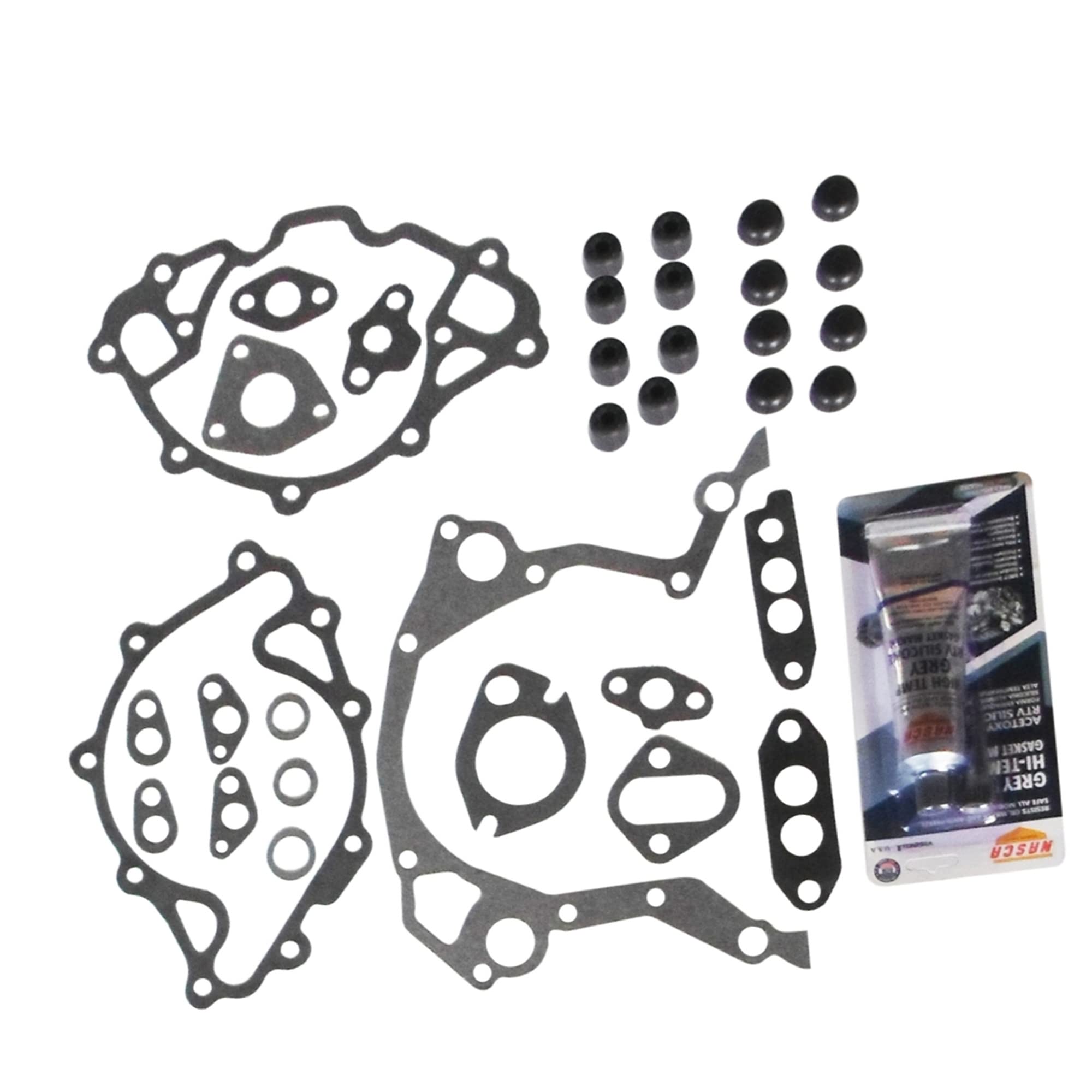 Partsflow Full Engine Gasket Set for 1963-1982 Ford 260 289 302 Ford 302 Full Gasket Set Fits 1968-1982 Ford 302 V8 2 Piece Rear