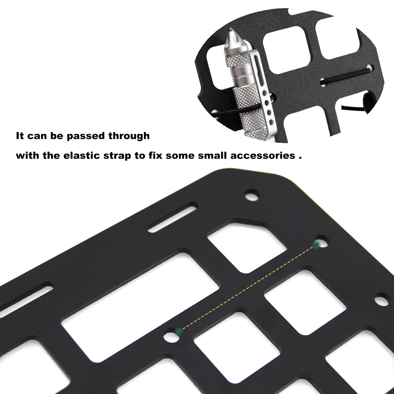 Rulline Vehicle Rigid Panel Compatible With Backpack Tactical Accessories For Car Headrest Gear Holder Molle Pouches Edc Tools