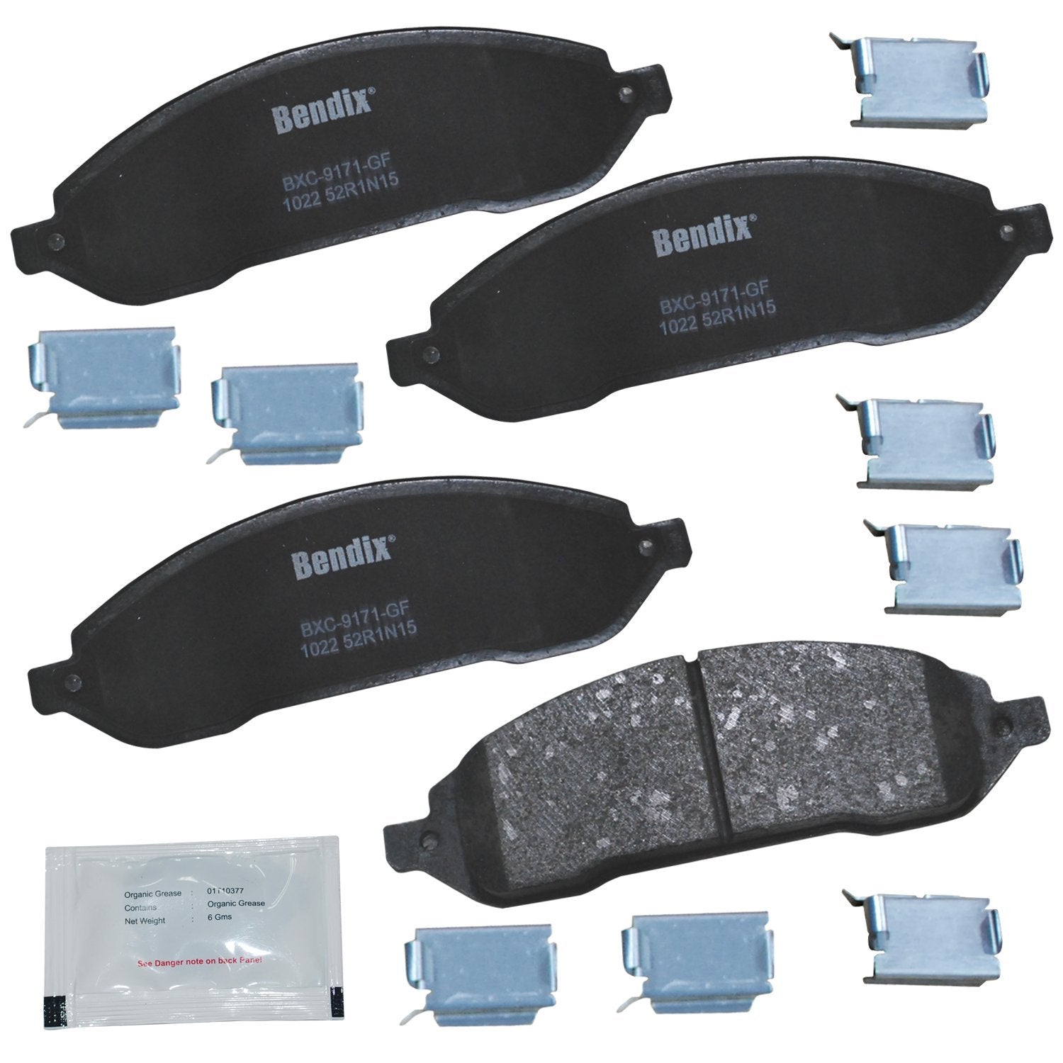 Bendix Priority1 Cfc1022 Ceramic Front Brake Pads For Ford Freestar 2007-2004, Mercury Monterey 2007-2004