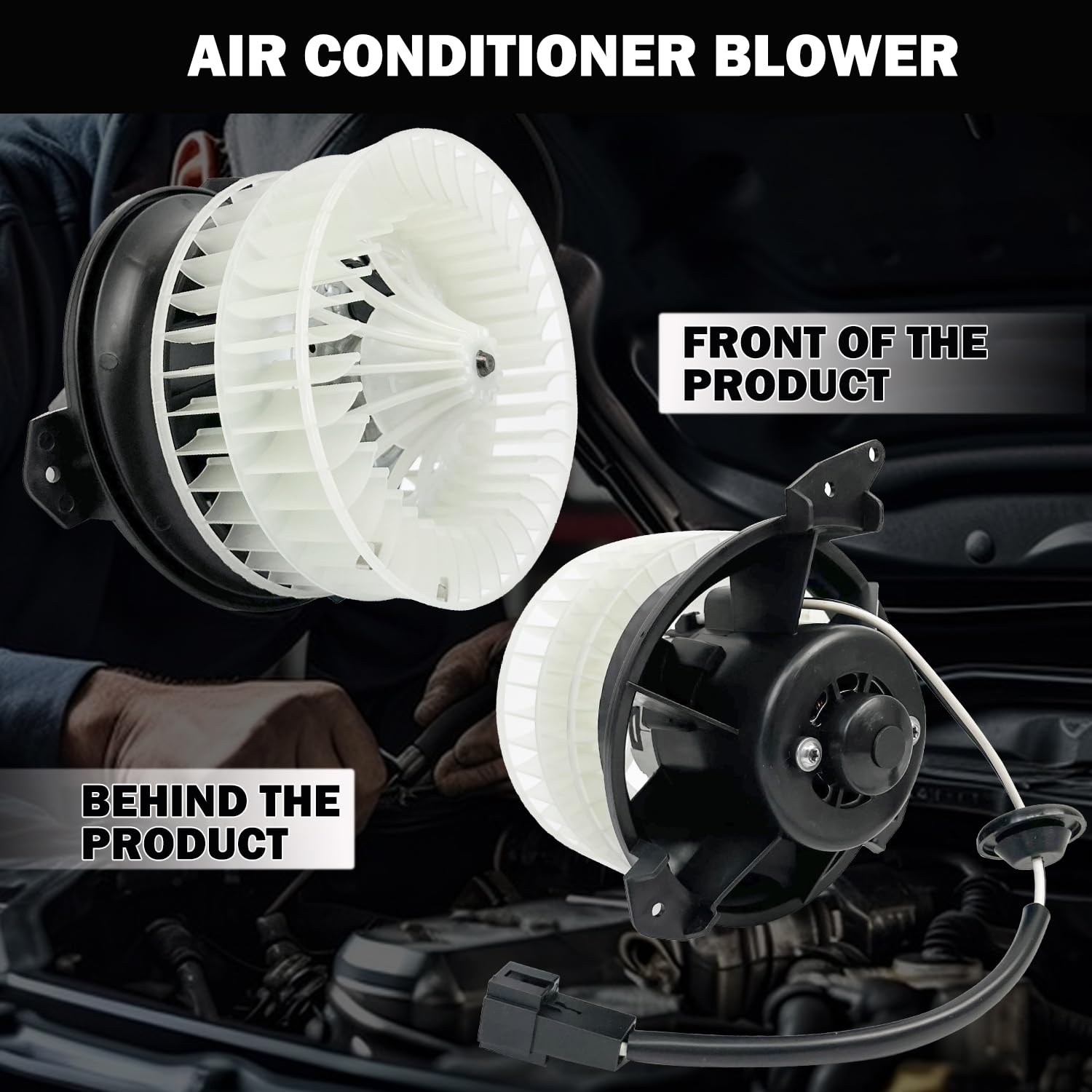 Aspligo 700069 Ac Heater Blower Motor Fan Assembly Fit For Chrysler Town & Country 1996-2000, For Dodge Caravan/Grand Caravan 19