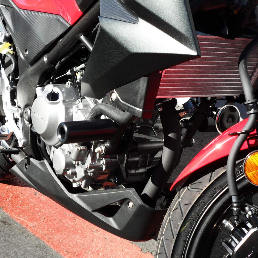 Shogun Fits Honda Cb300F Cb 300 F 2015 2016 2017 2018 Black No Cut Frame Sliders Fits Abs & Non Abs Models - 750-3129 - Made In