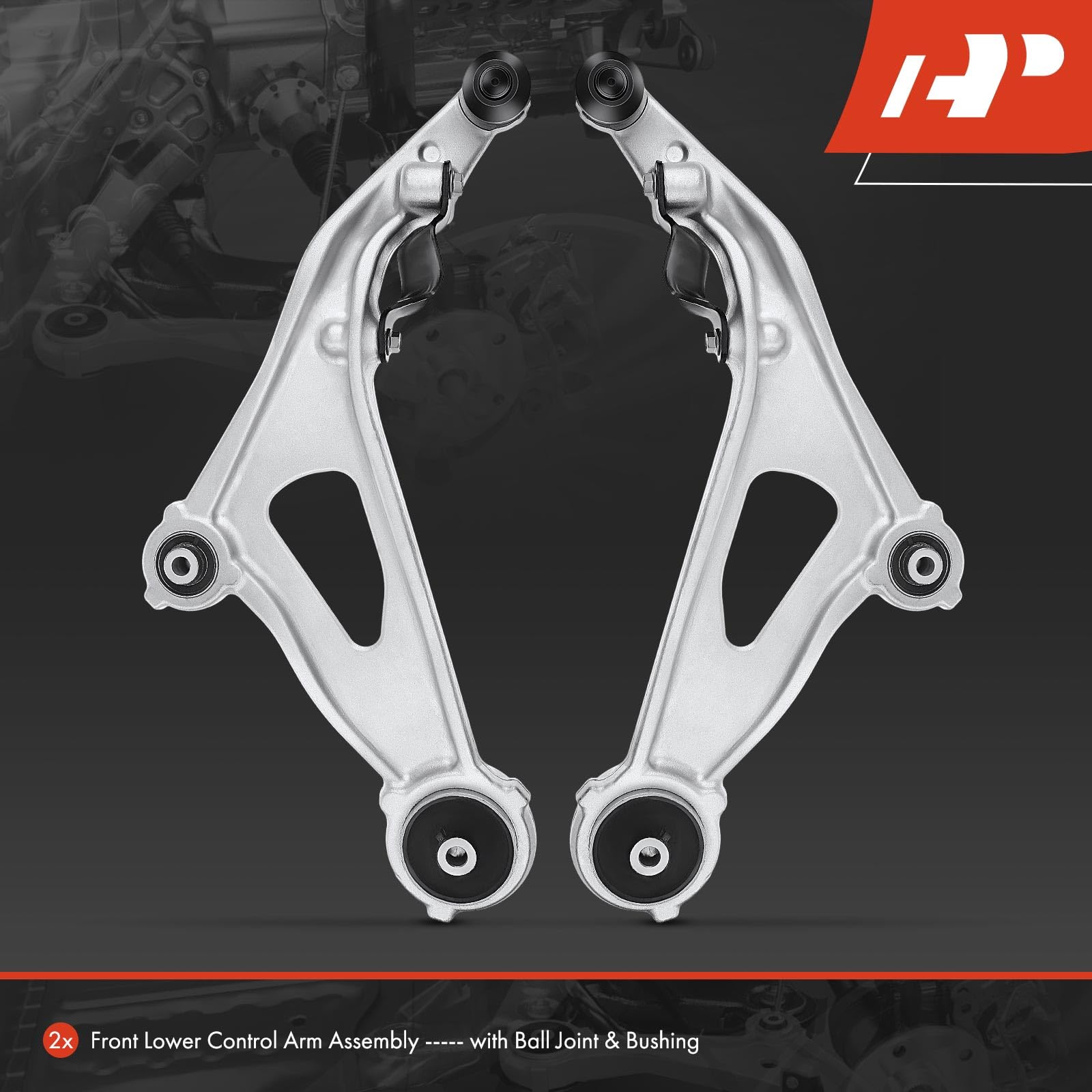 A-Premium 2 x Front Lower Control Arm, with Ball Joint & Bushing, Compatible with Nissan Pathfinder 2013-2020, Infiniti QX60 201