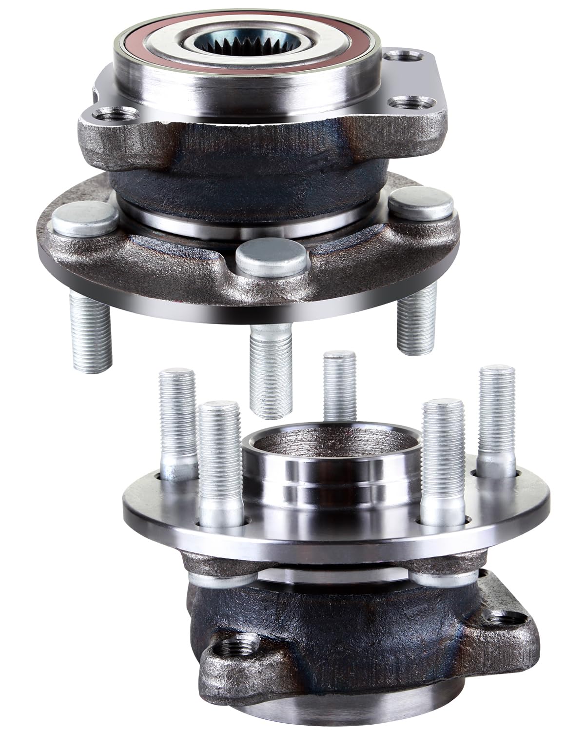 ECCPP 2 New Complete Front Wheel Hub Bearing Assembly 5 Lugs w/ABS For 2008-2014 Compatible with 513303  2