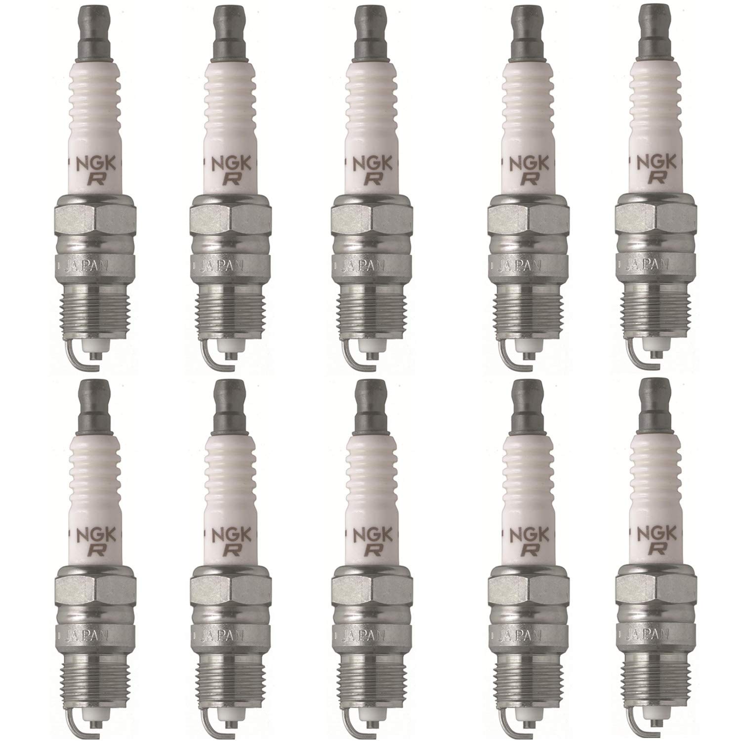Set (10Pcs) Ngk Standard Spark Plugs Stock 2623 Nickel Core Tip Standard 0.032In Bpr6Fs