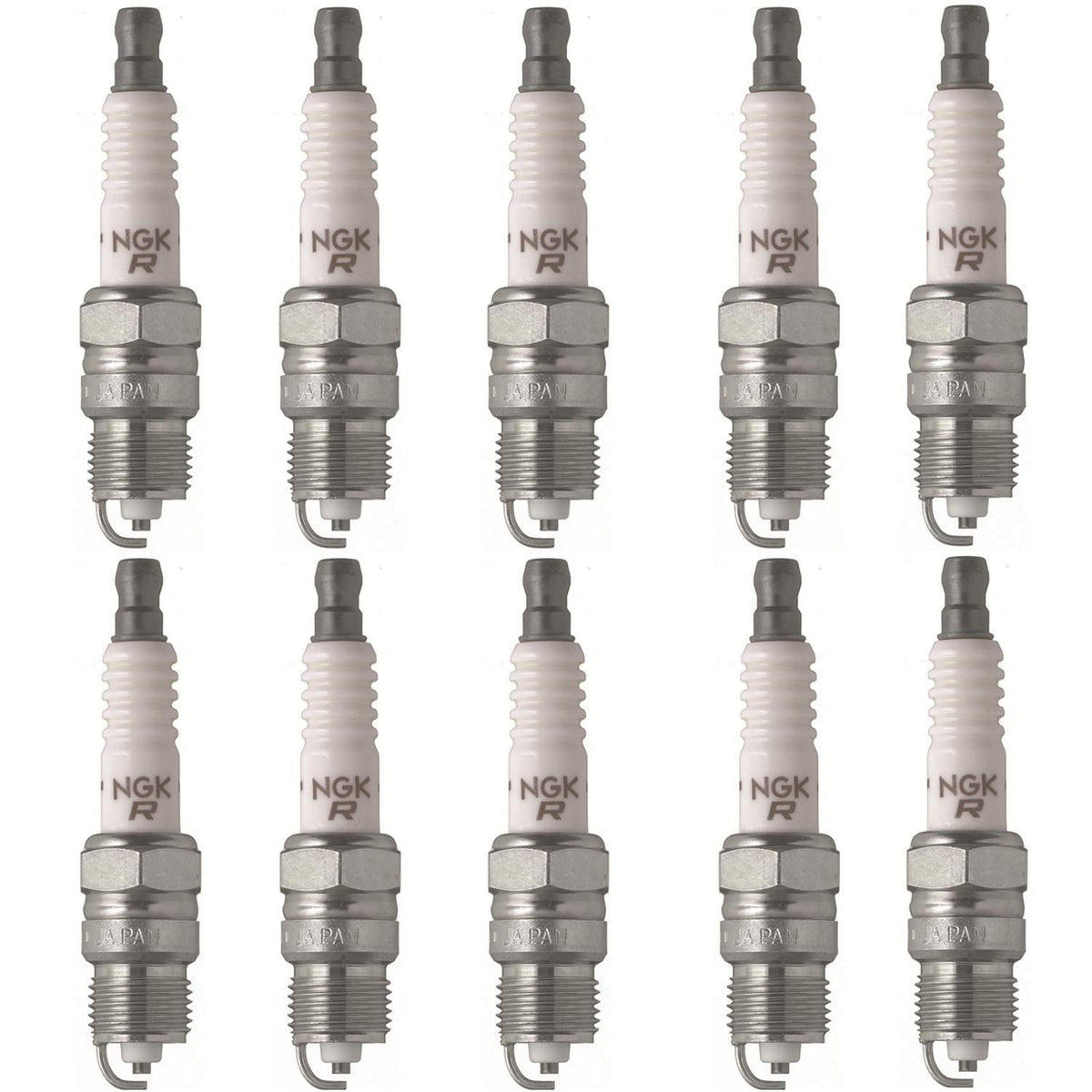 Set (10Pcs) Ngk Standard Spark Plugs Stock 2623 Nickel Core Tip Standard 0.032In Bpr6Fs
