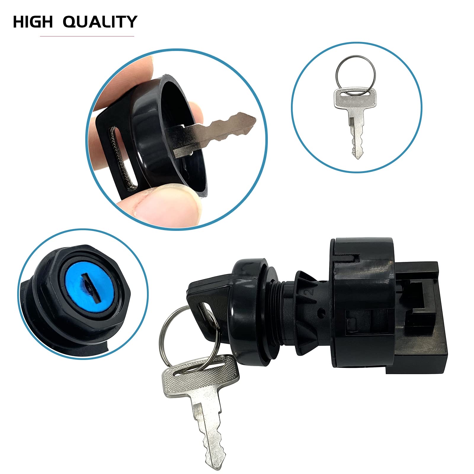 Ignition Switch with Key Replacement for Polaris Ranger 400 425 500 570 700 800 900 1000 Sportsman 300 325 400 450 500 550 570 7
